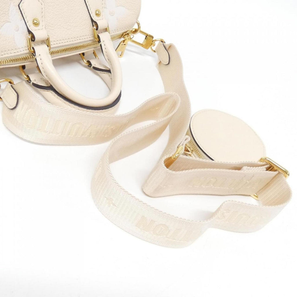 Louis Vuitton Monogram Empreinte Cream Saffron Leather Shoulder Bag