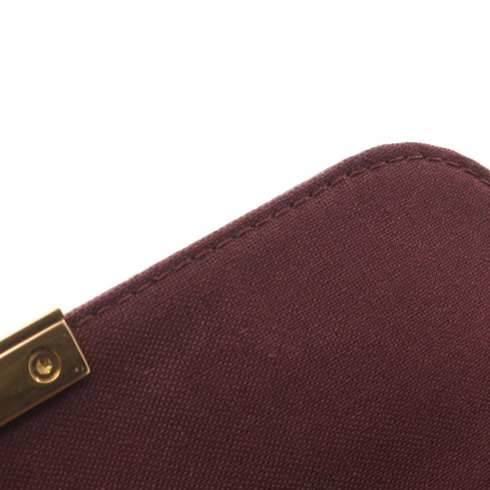 Louis Vuitton Brown Coated Canvas Leather Handbag