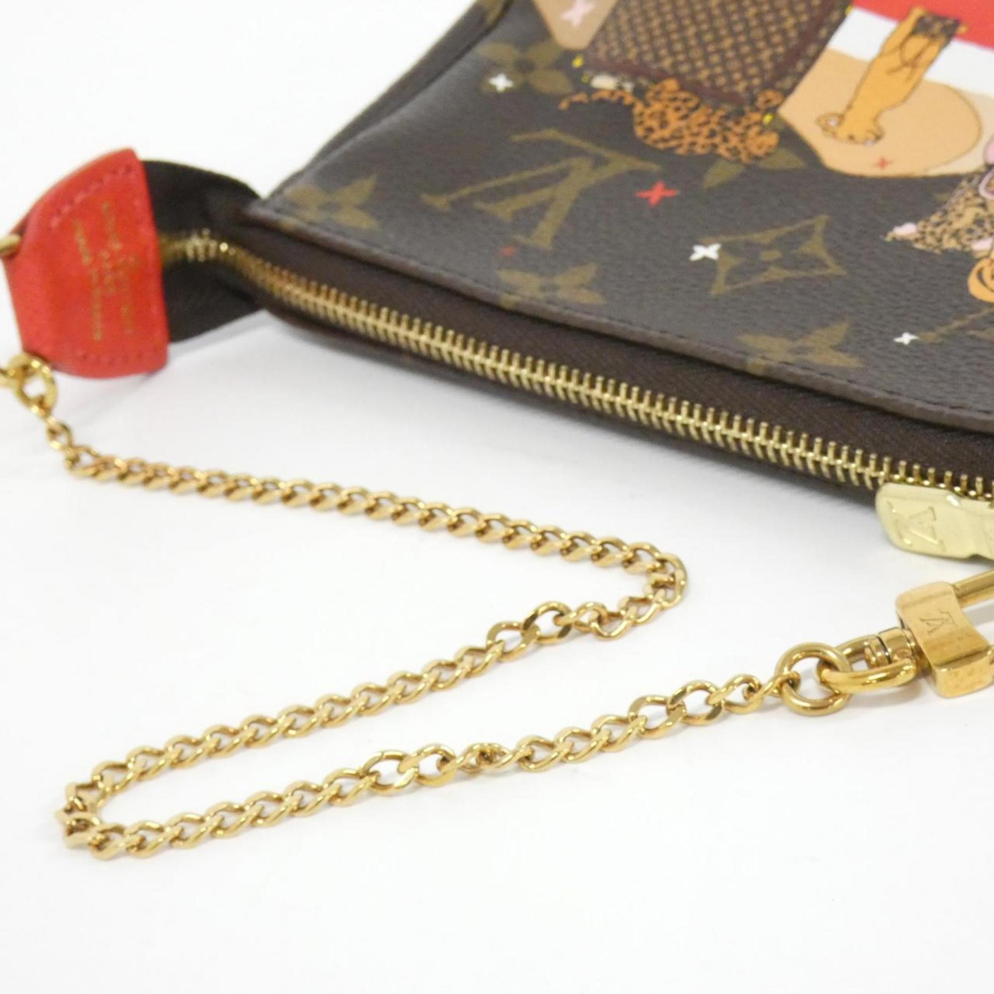 Louis Vuitton Marron Monogram Monogram Coated Canvas Pochette Pouch