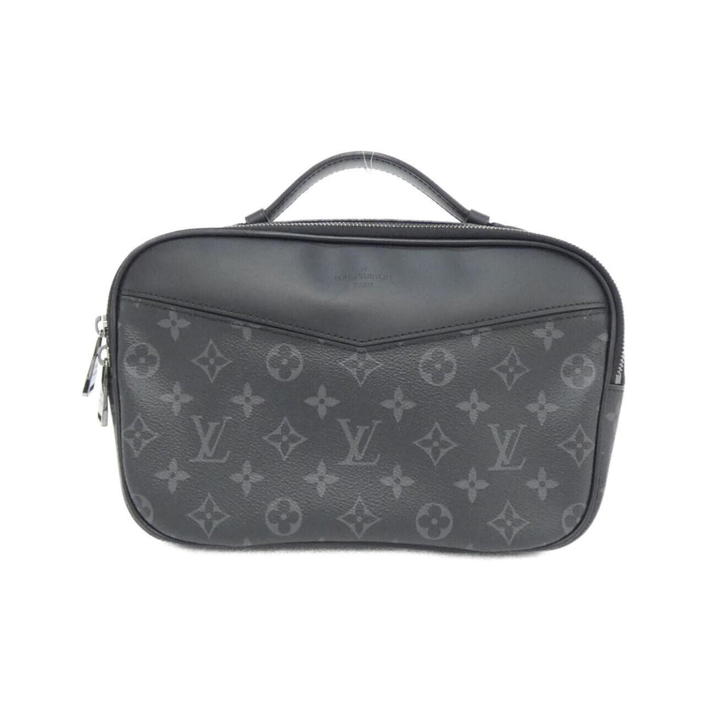 Louis Vuitton Black Coated Canvas Shoulder Bag