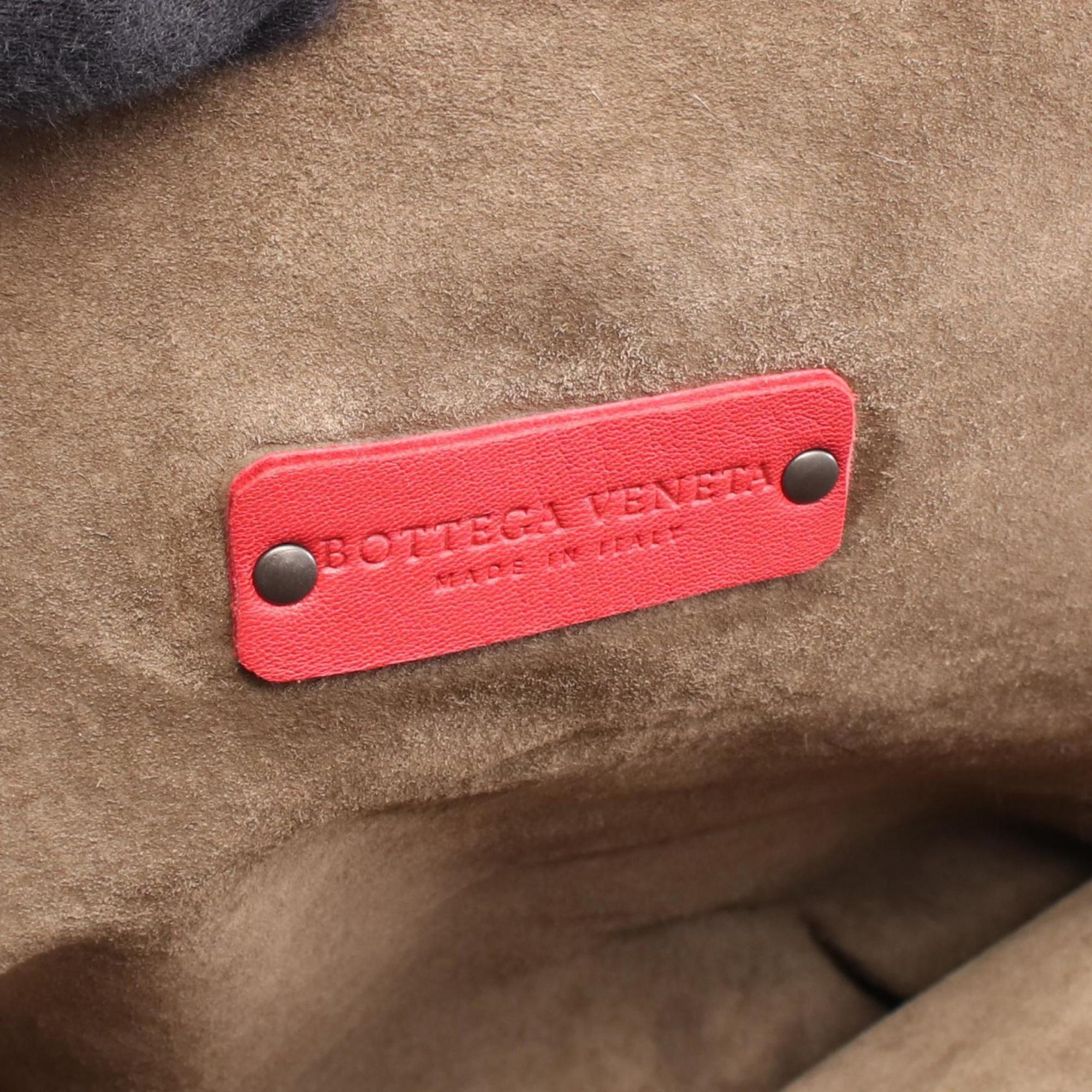 Bottega Veneta Red Color Leather Handbag