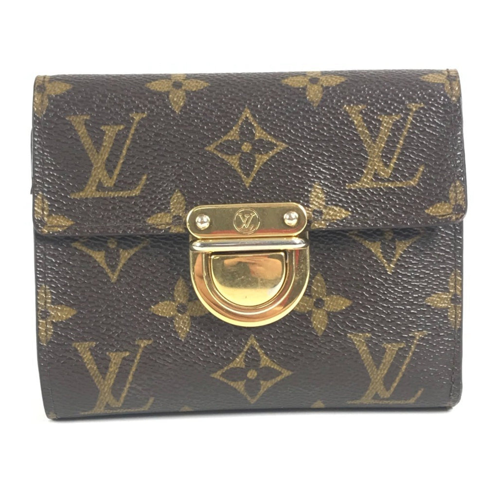 Louis Vuitton Monogram Brown Galle Monogram Monogram Long Bill Wallet (Tri-Fold)