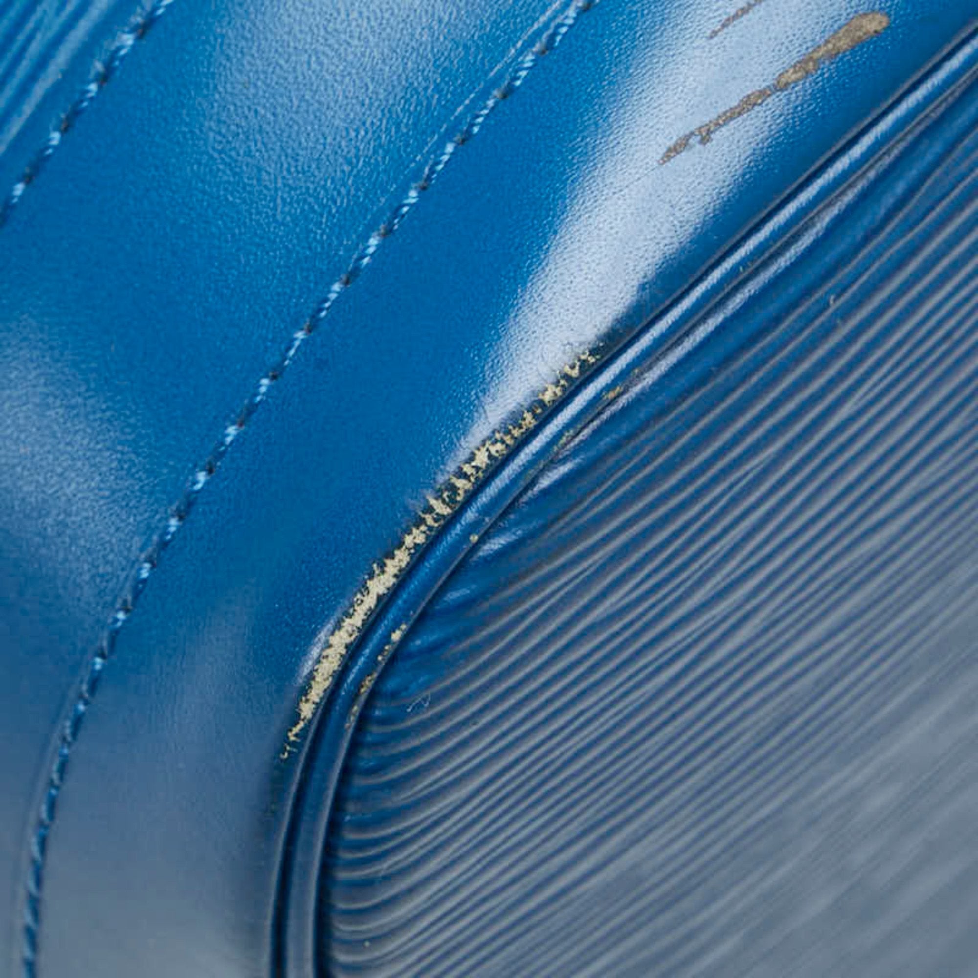 Louis Vuitton Epi Toledo Blue Leather Handbag Shoulder Bag