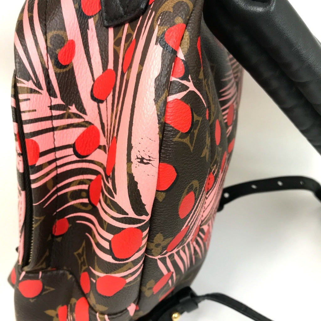 Louis Vuitton Brown Pink Red Color Monogram Backpack