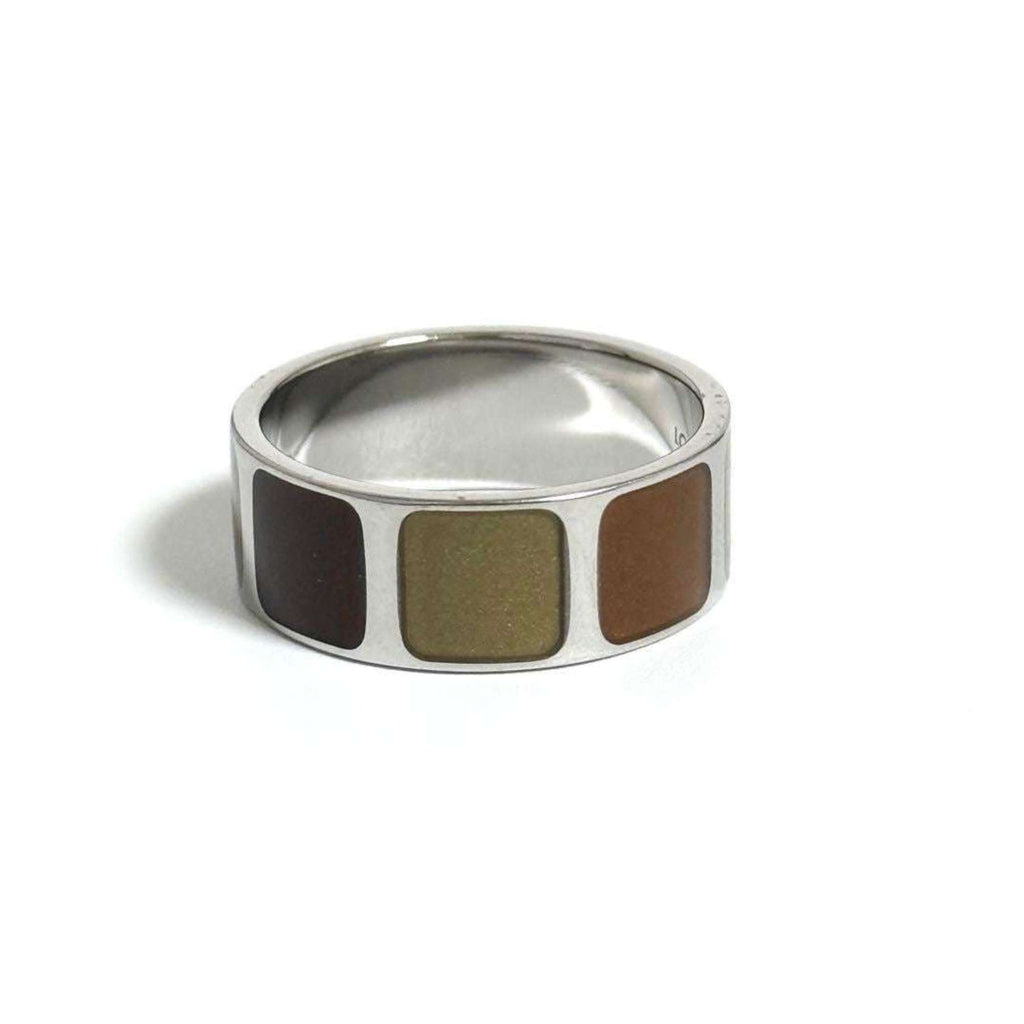 Louis Vuitton Brown Metal Band Ring