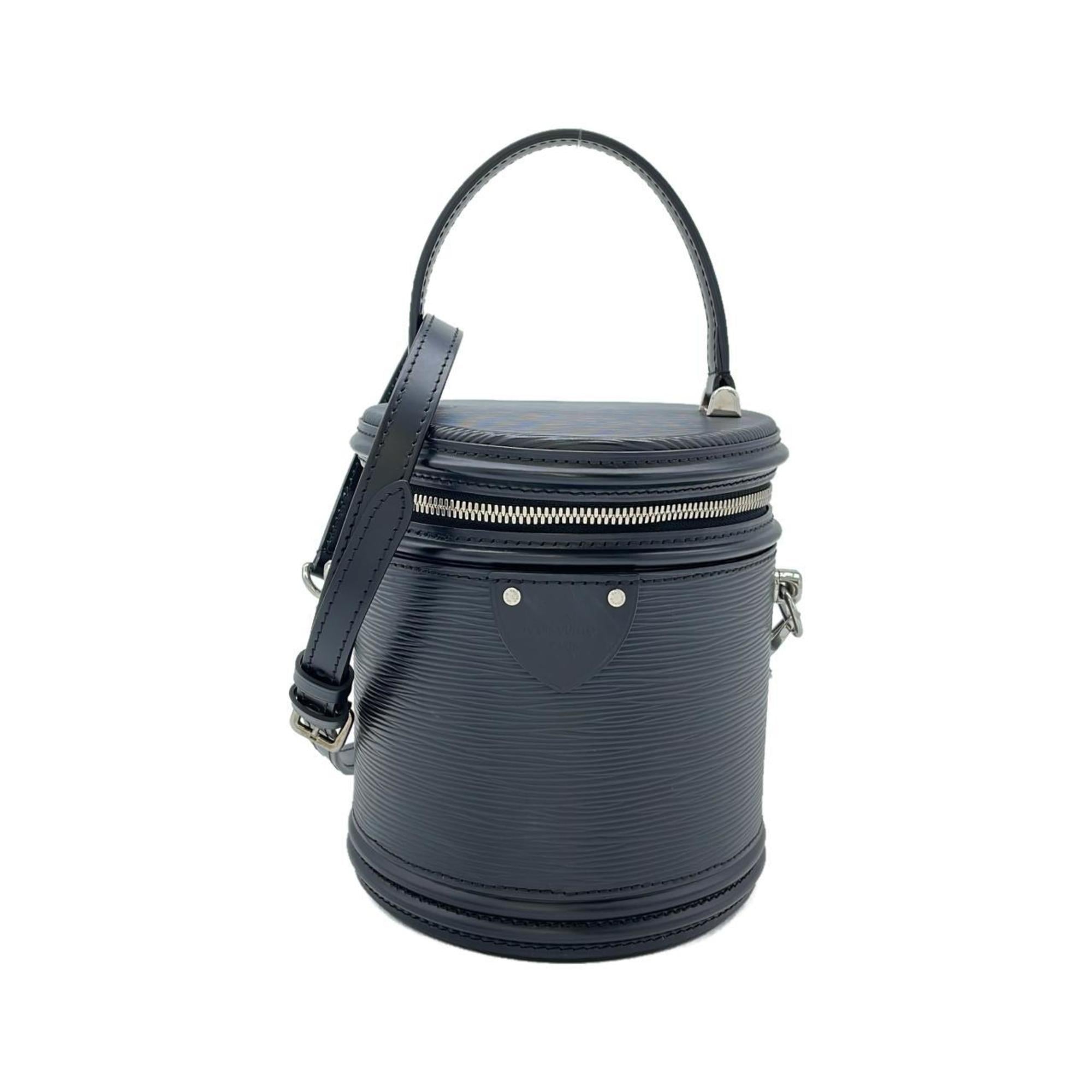 Louis Vuitton Black Leather Handbag