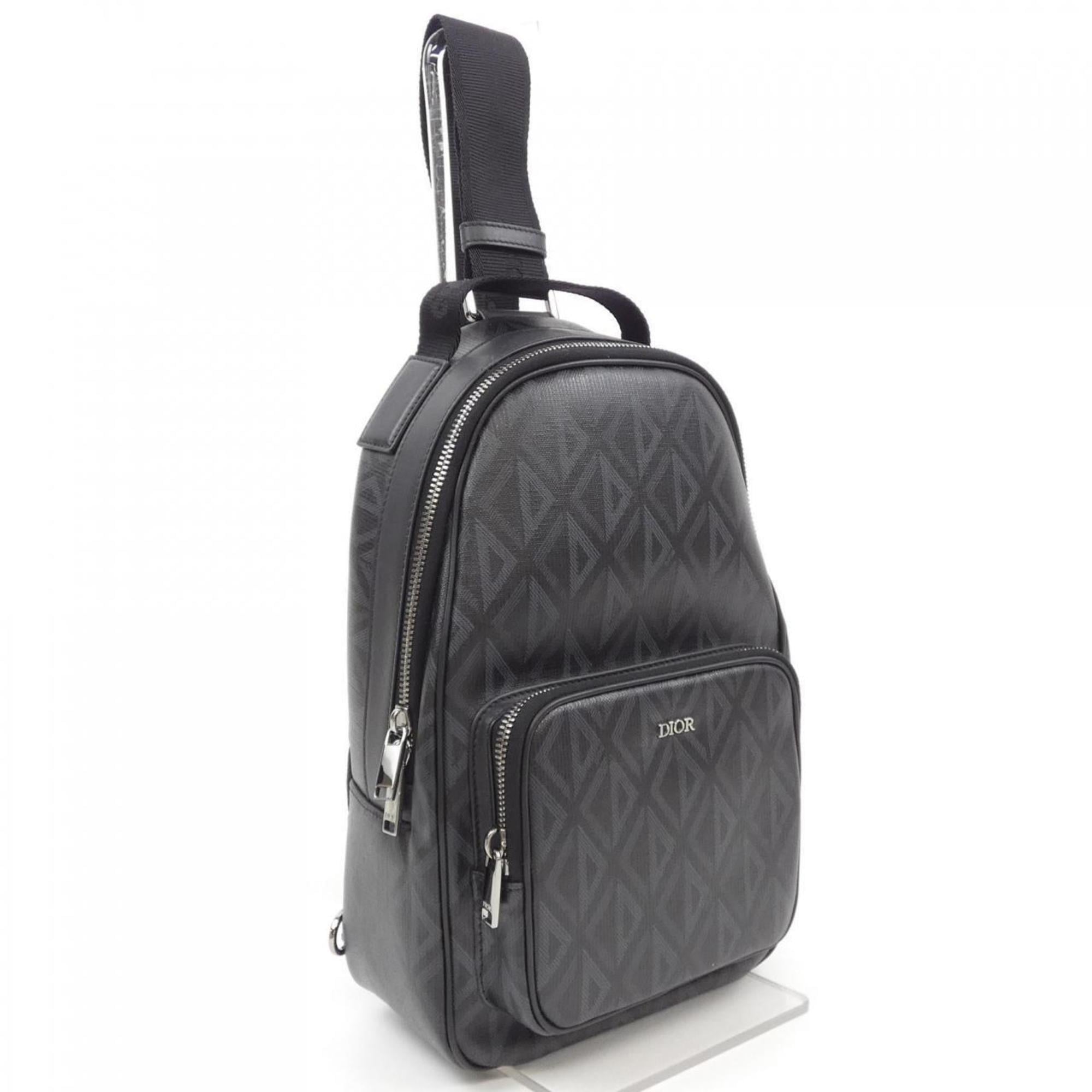 Christian Dior Black Gray Sling Bag (Pre-Owned)