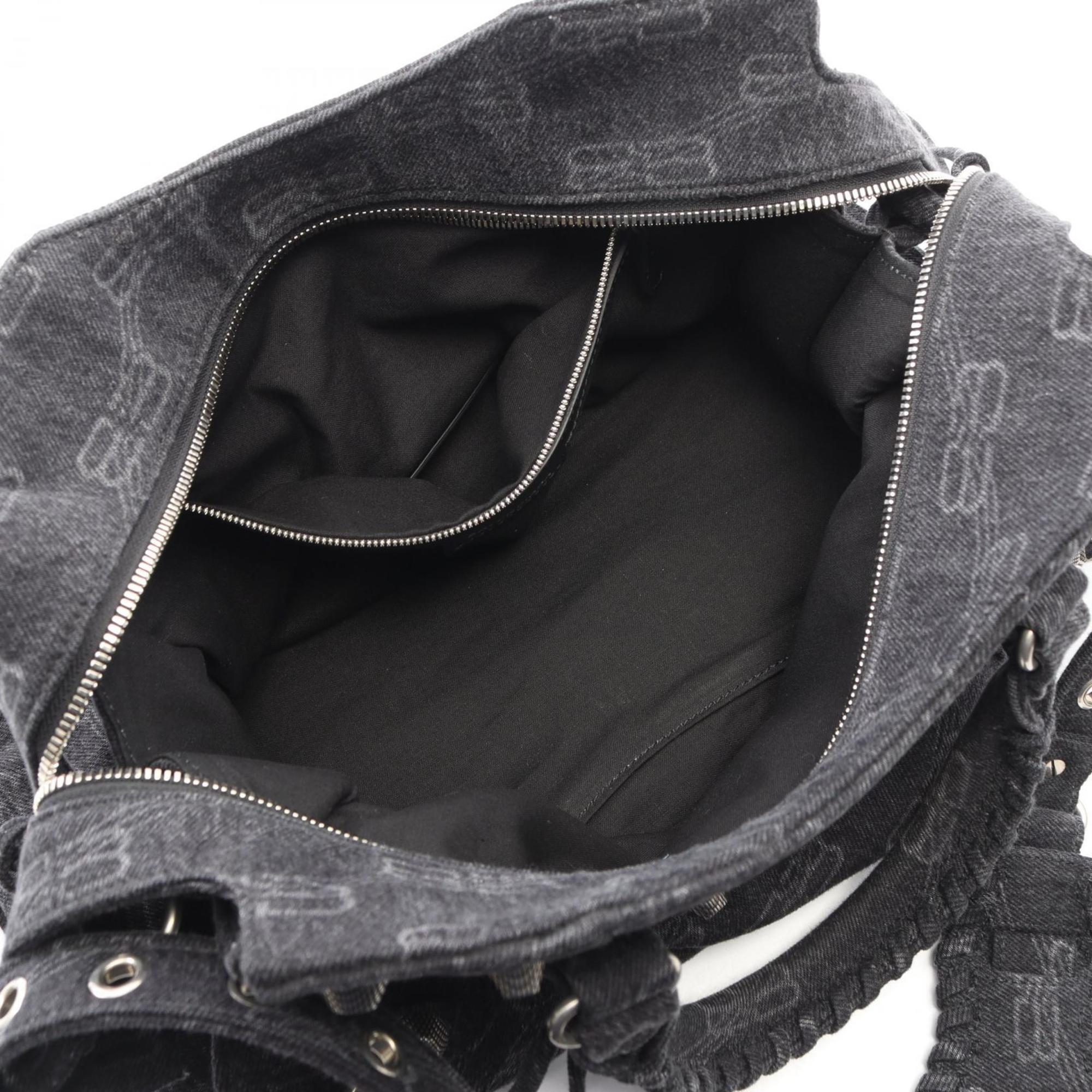 Balenciaga Gray Denim Hand