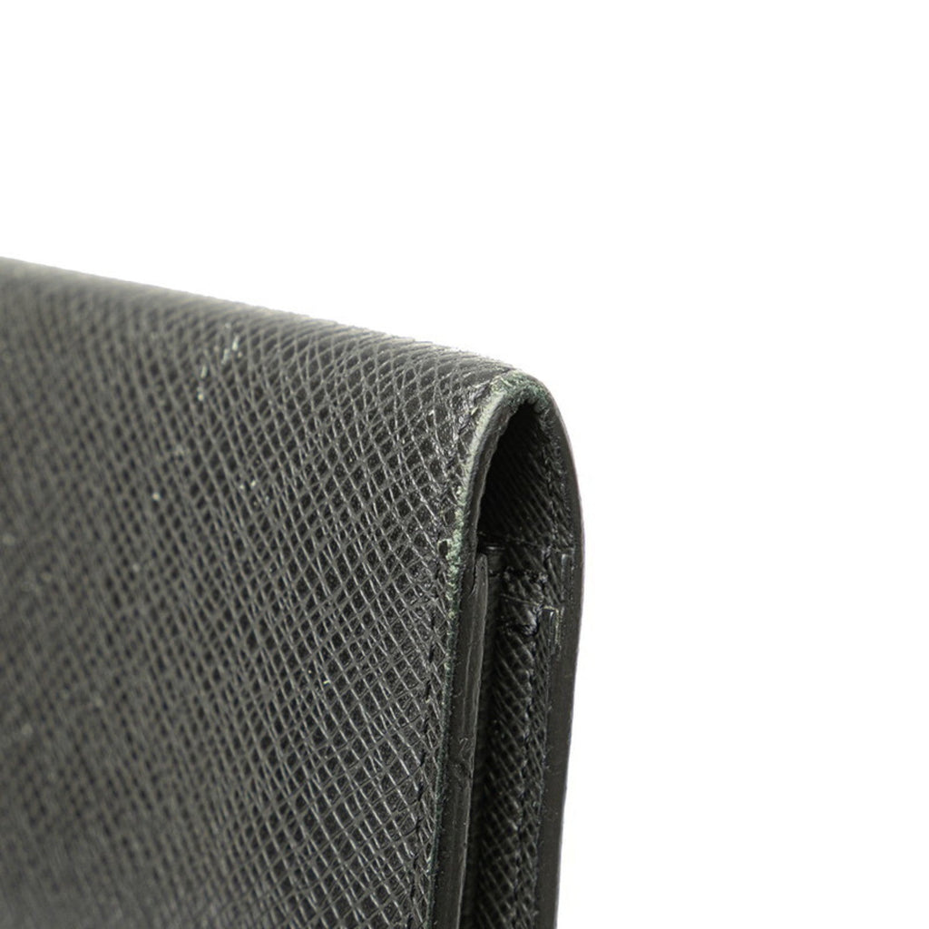 Louis Vuitton Taiga Black Noir Taiga Leather Coin Purse/Coin Case