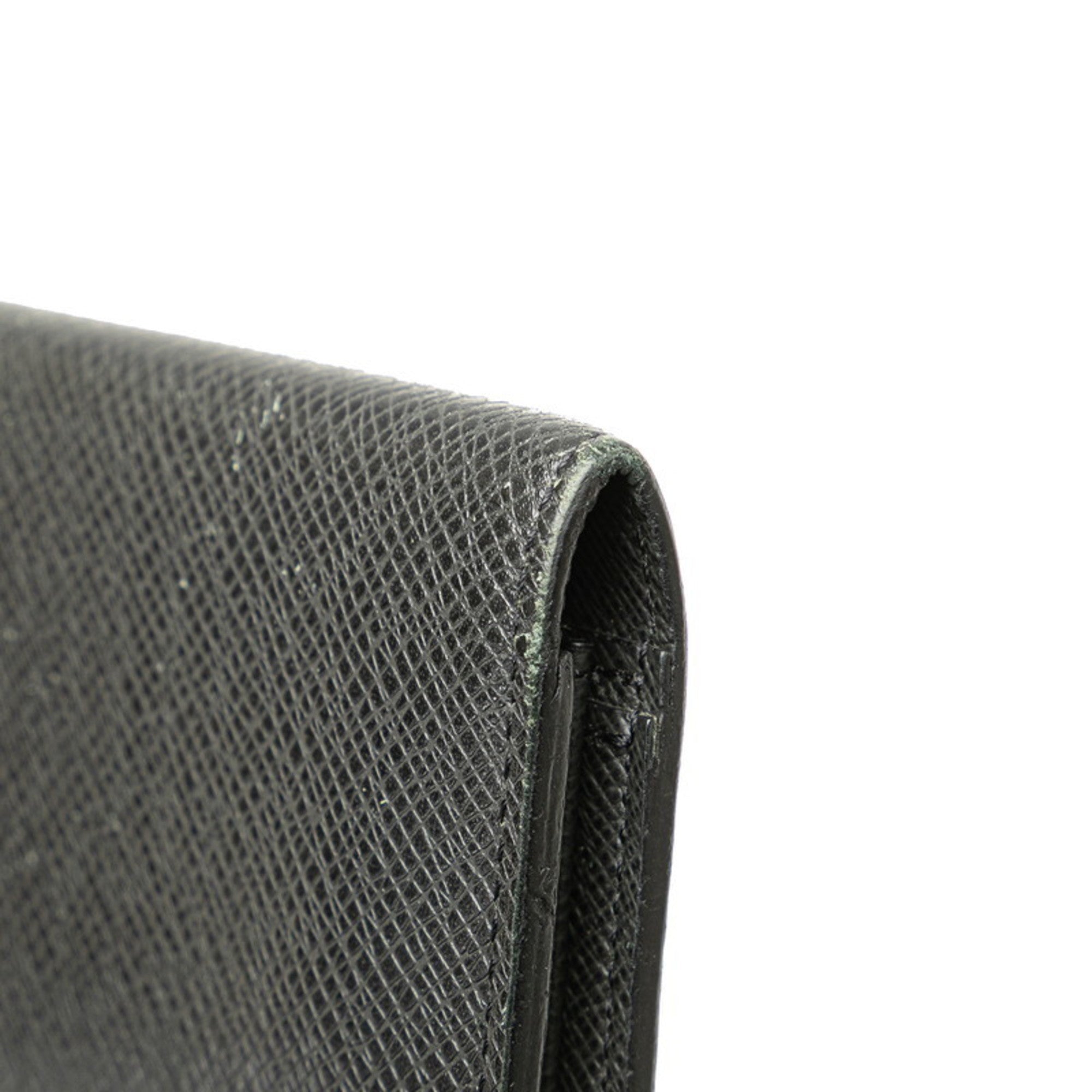 Louis Vuitton Taiga Black Noir Taiga Leather Coin Purse/Coin Case