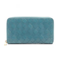 Bottega Veneta Green Leather Long Wallet (Bi-Fold)