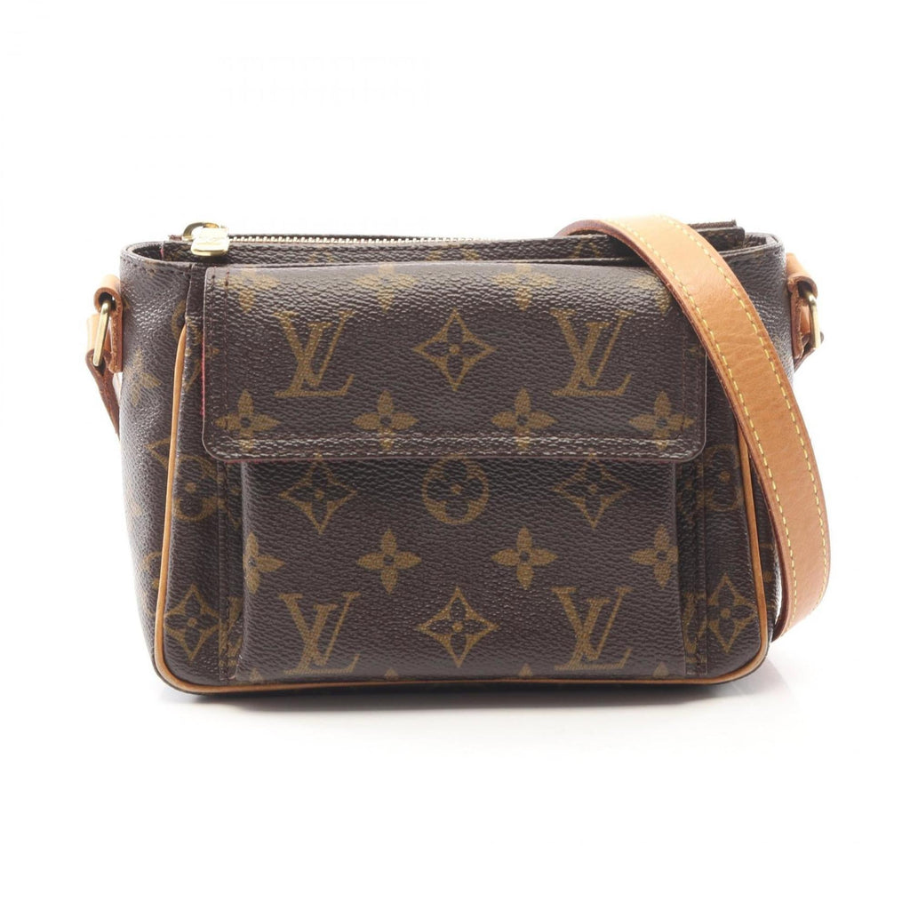 Louis Vuitton Brown Monogram Coated Canvas Leather Handbag Shoulder Bag