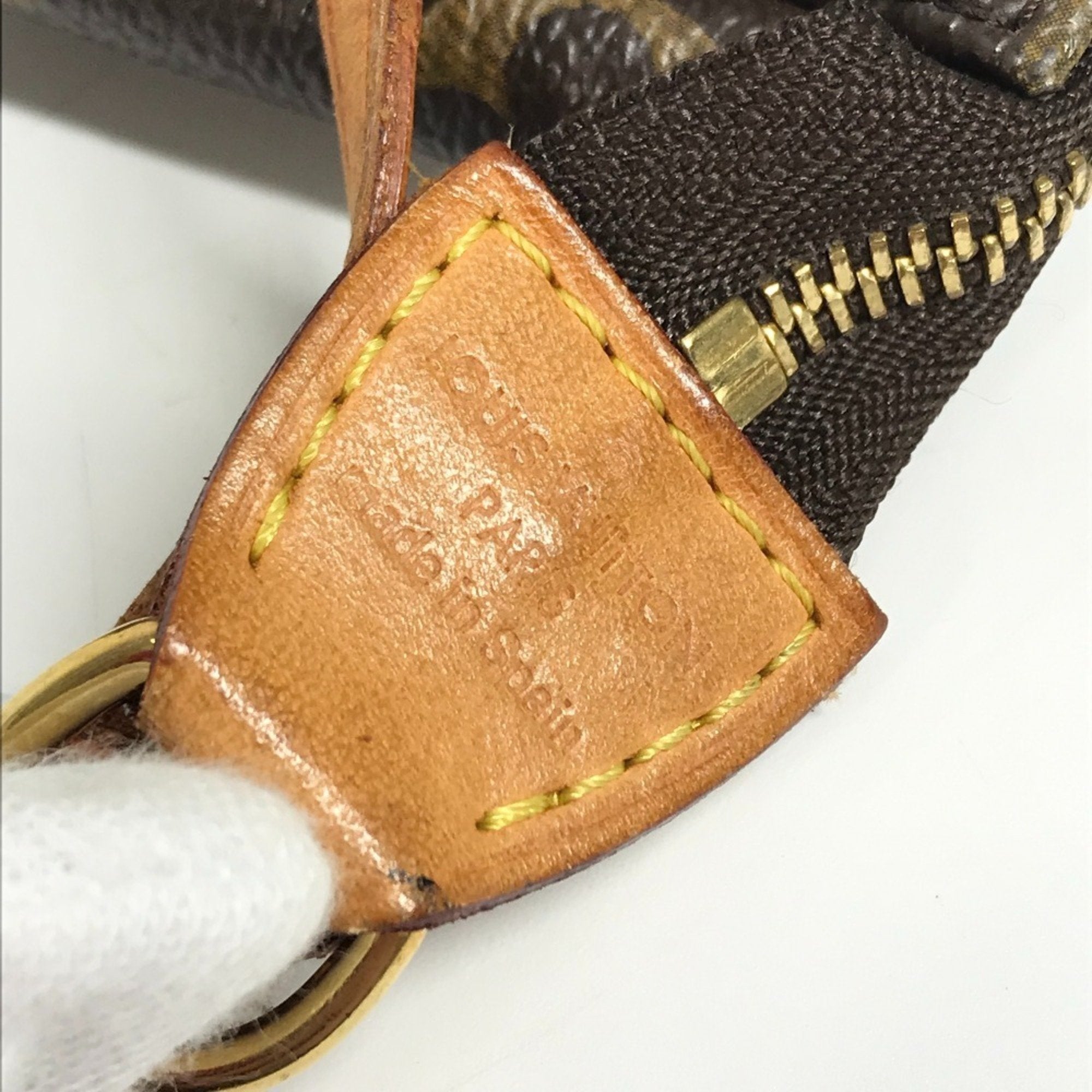 Louis Vuitton Brown Pink Rose Monogram Rose Canvas Handbag Pouch Shoulder Bag