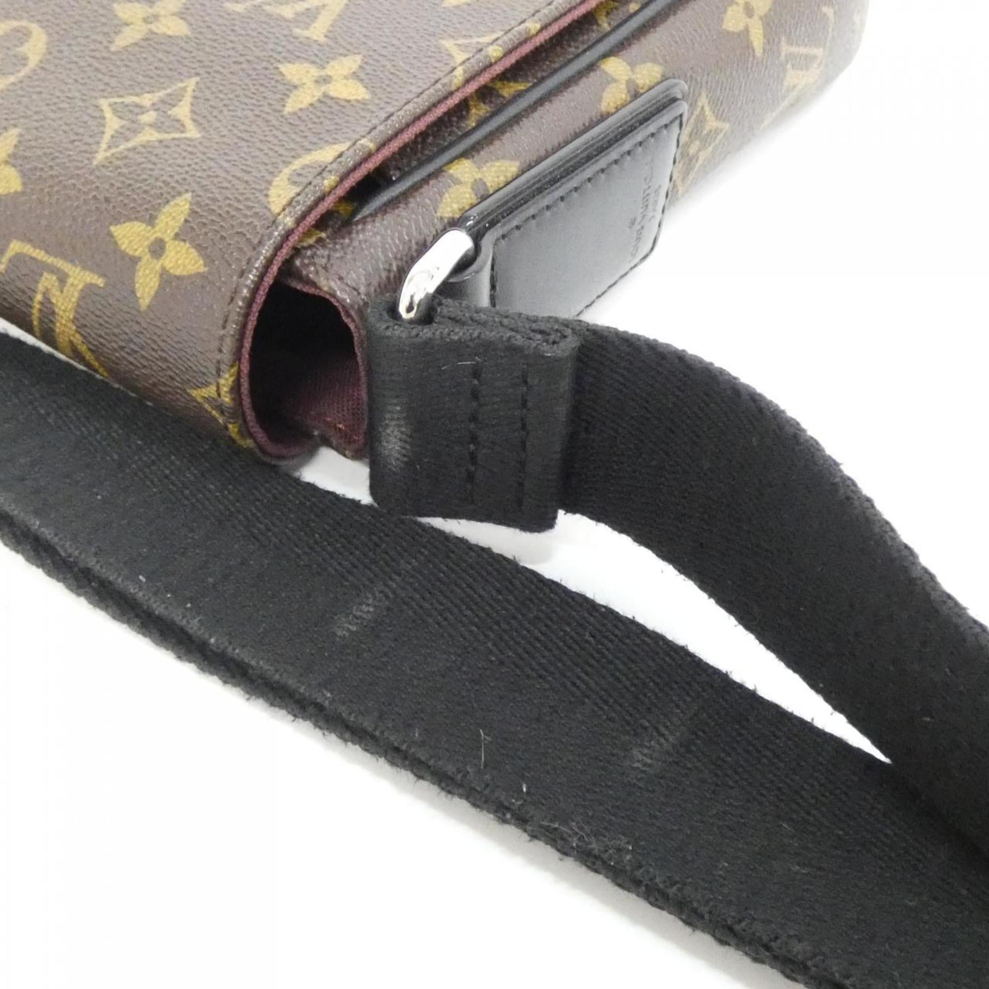 Louis Vuitton Monogram Macassar Marron Coated Canvas Shoulder Bag
