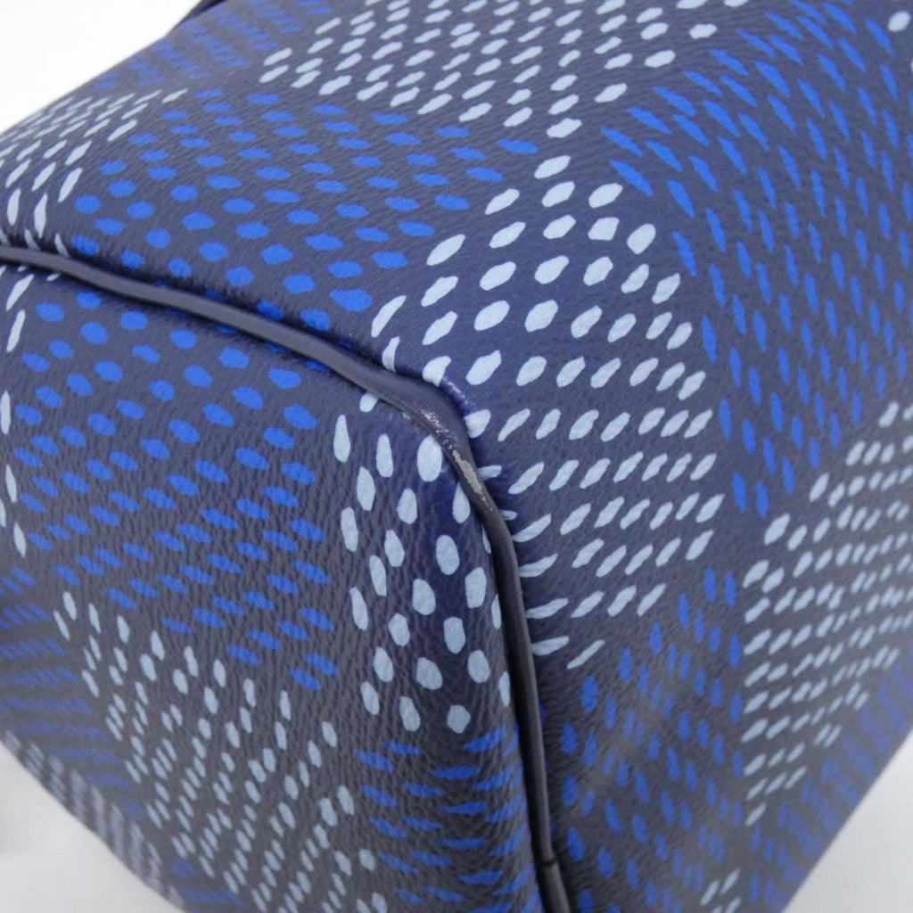 Louis Vuitton Blue Coated Canvas Boston Bag