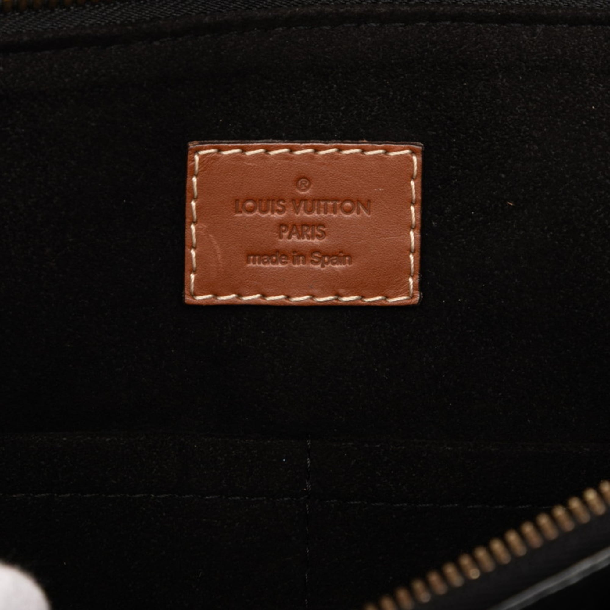 Louis Vuitton Brown Noir Pvc Leather Handbag Shoulder Bag