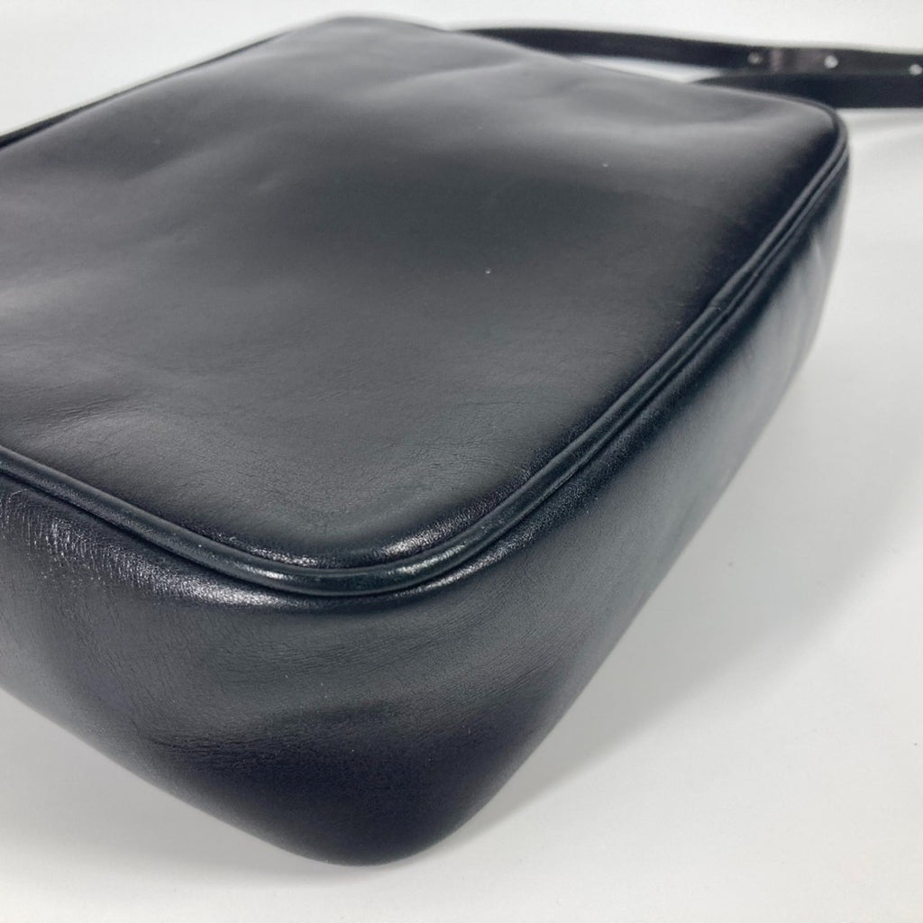 Celine Black Leather Pochette Shoulder Bag