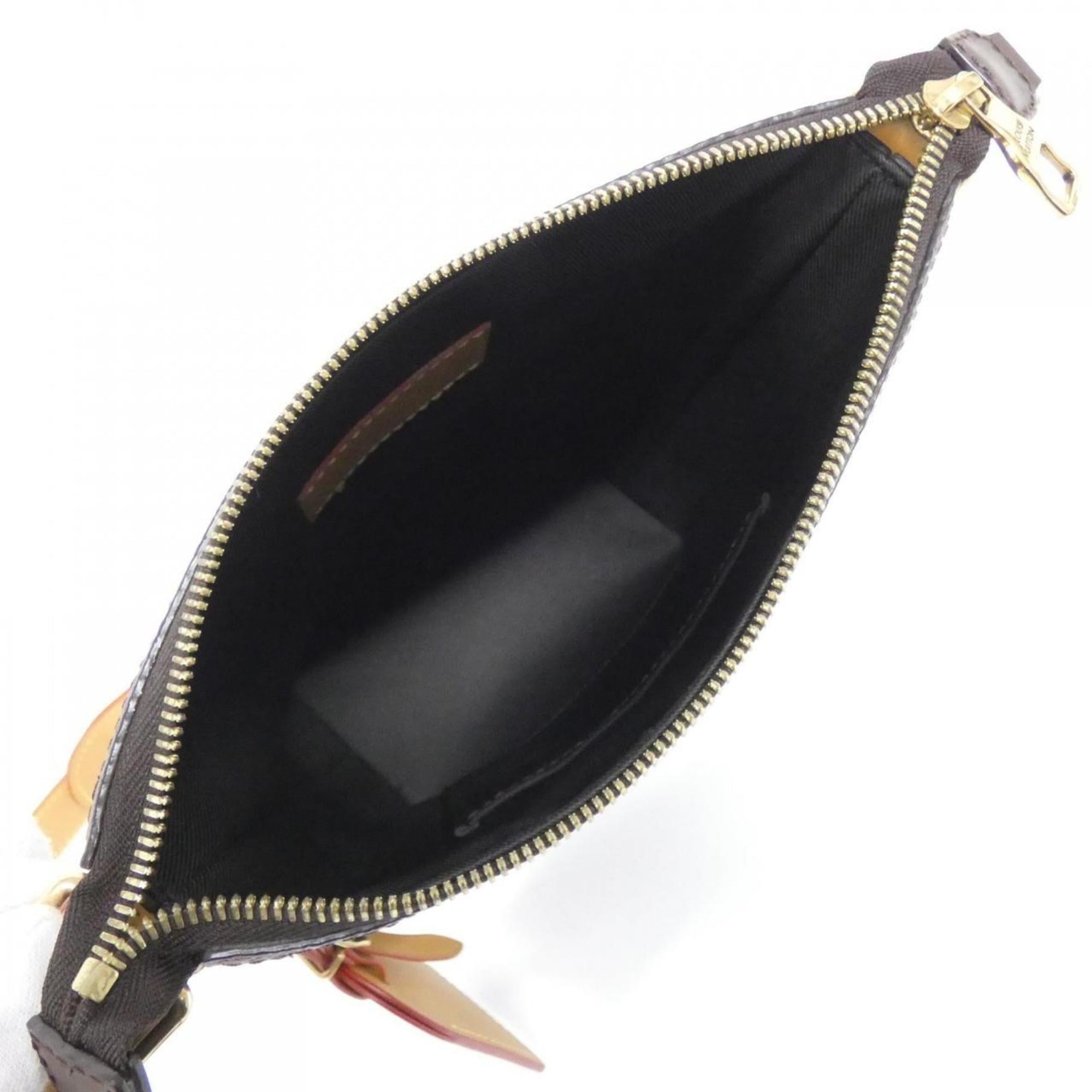 Louis Vuitton Brown Coated Canvas Shoulder Bag