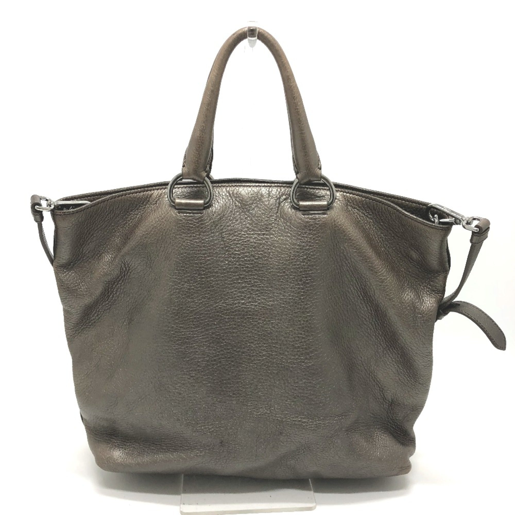 Prada Brown Leather Tote Bag