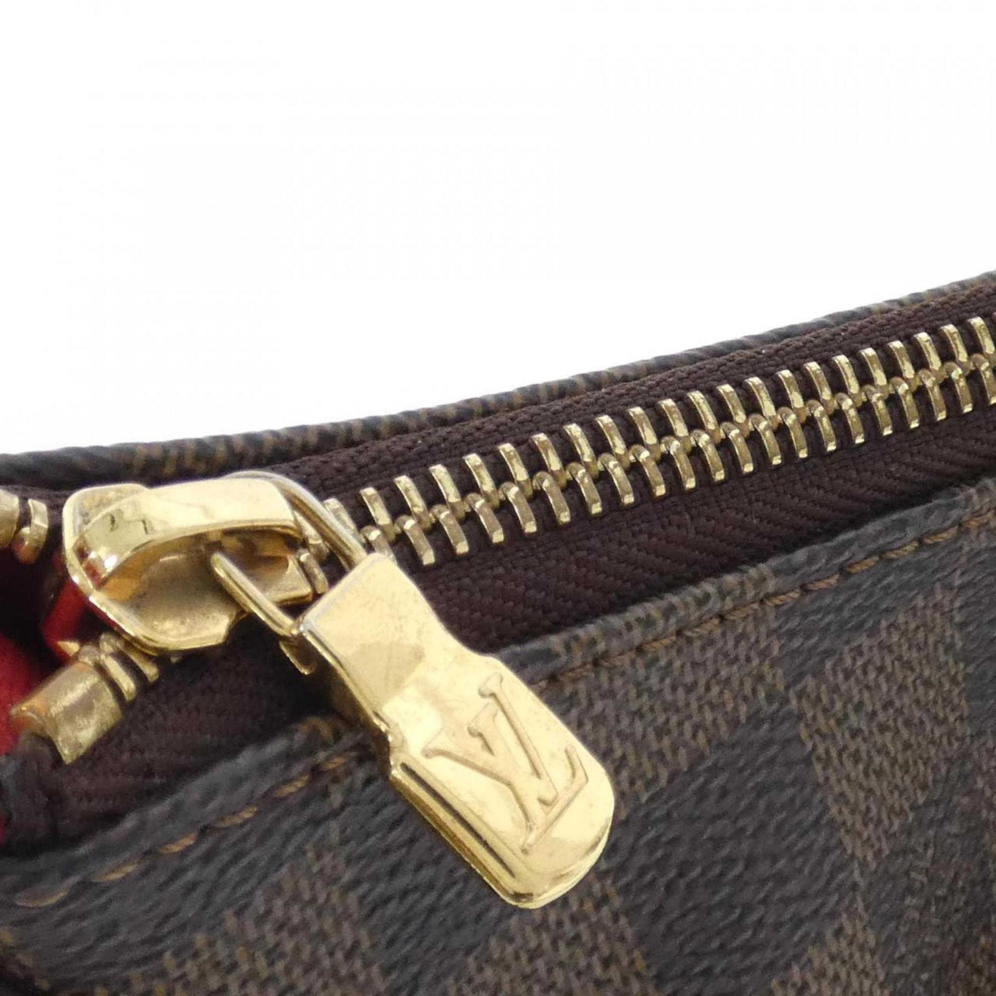 Louis Vuitton Brown Coated Canvas Shoulder Bag