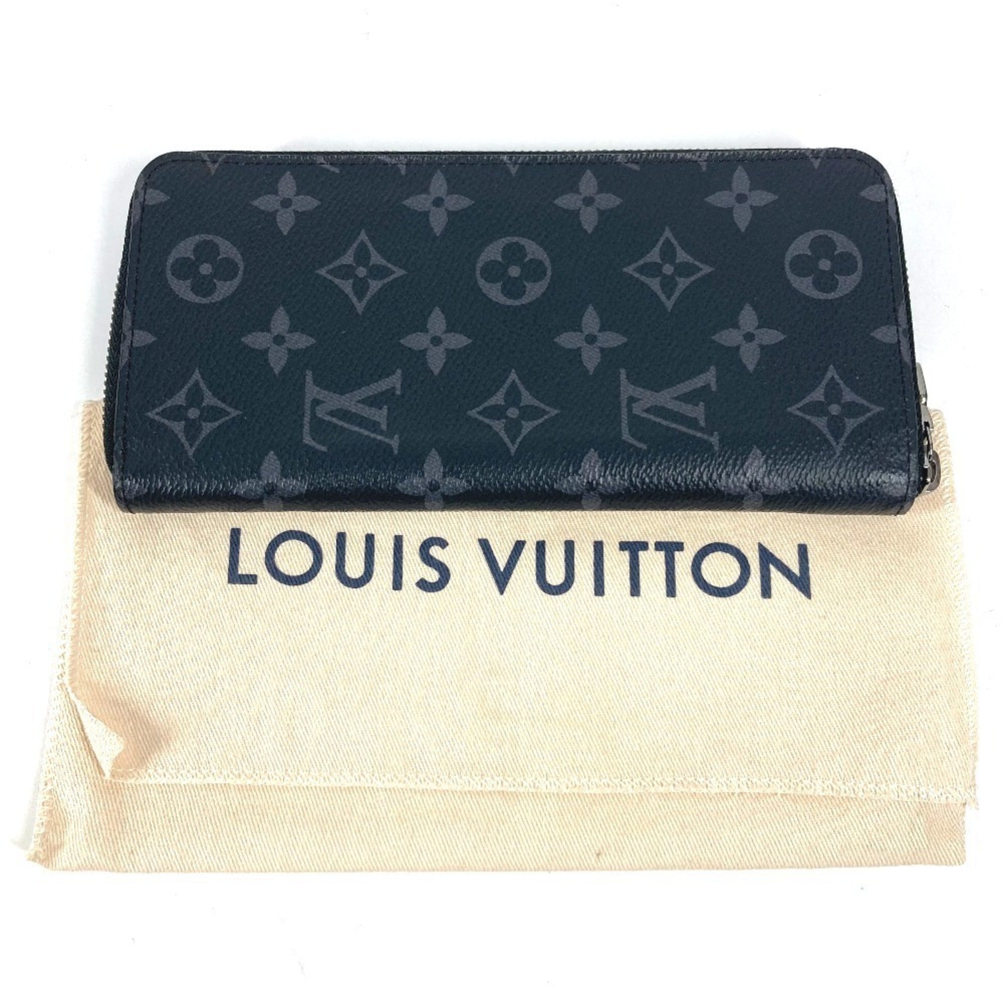 Louis Vuitton Black Monogram Eclipse Canvas Long Wallet