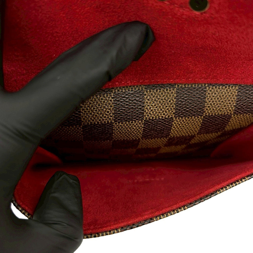 Louis Vuitton Brown Leather Pvc Boston Bag Handbag Tote Bag