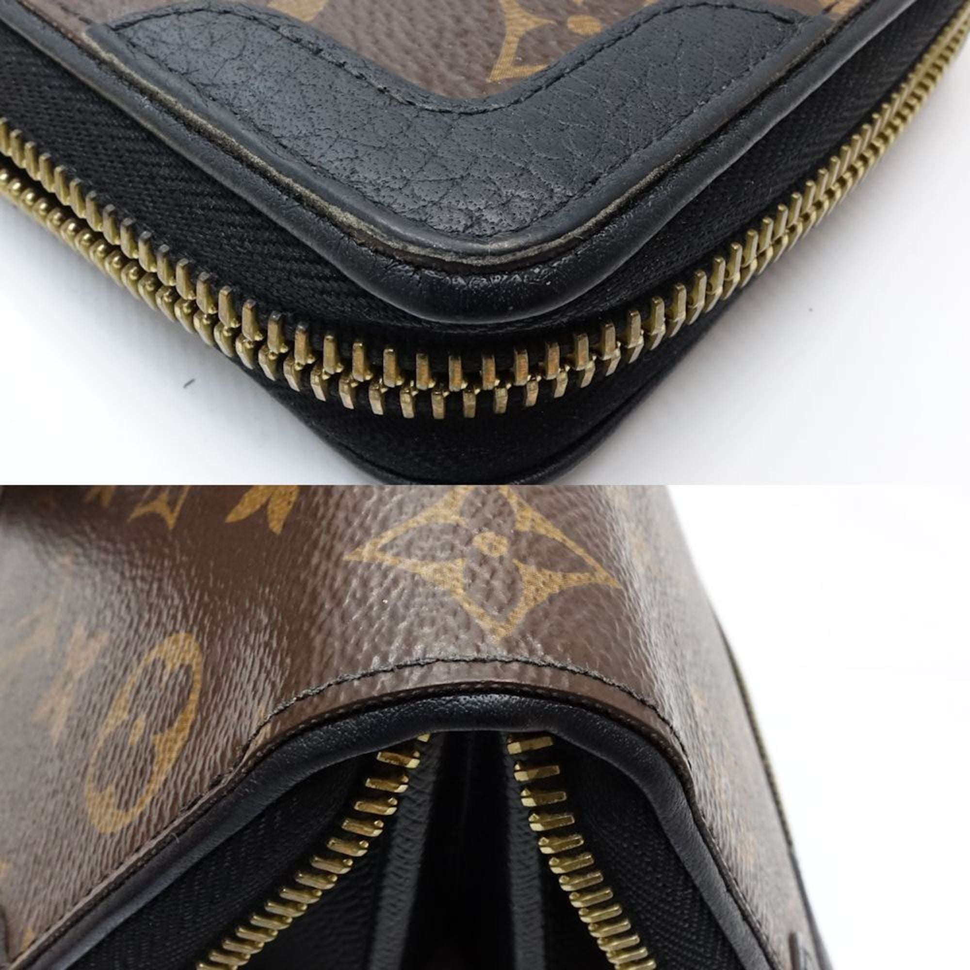 Louis Vuitton Monogram Brown Monogram Noir Monogram Leather Long Wallet