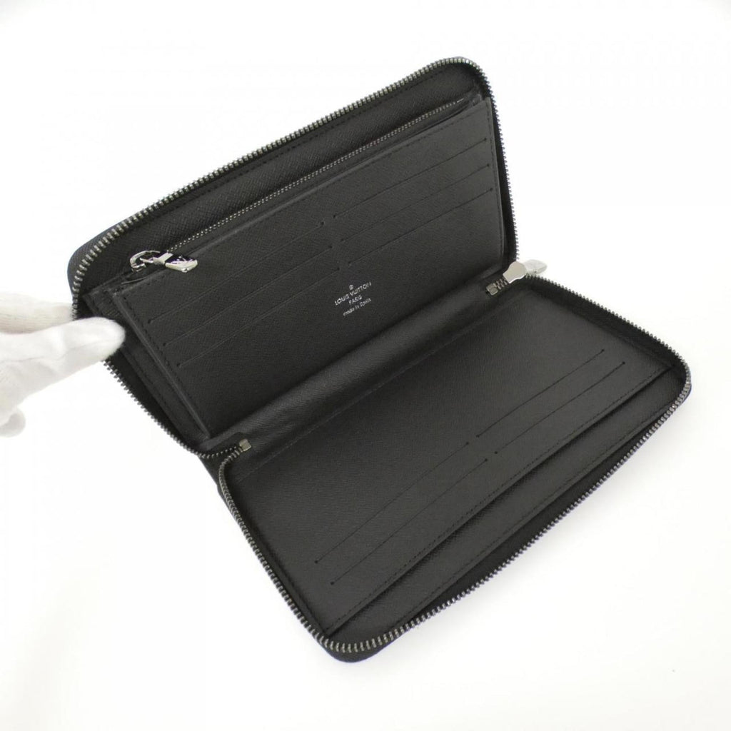 Louis Vuitton Black Coated Canvas Long Wallet