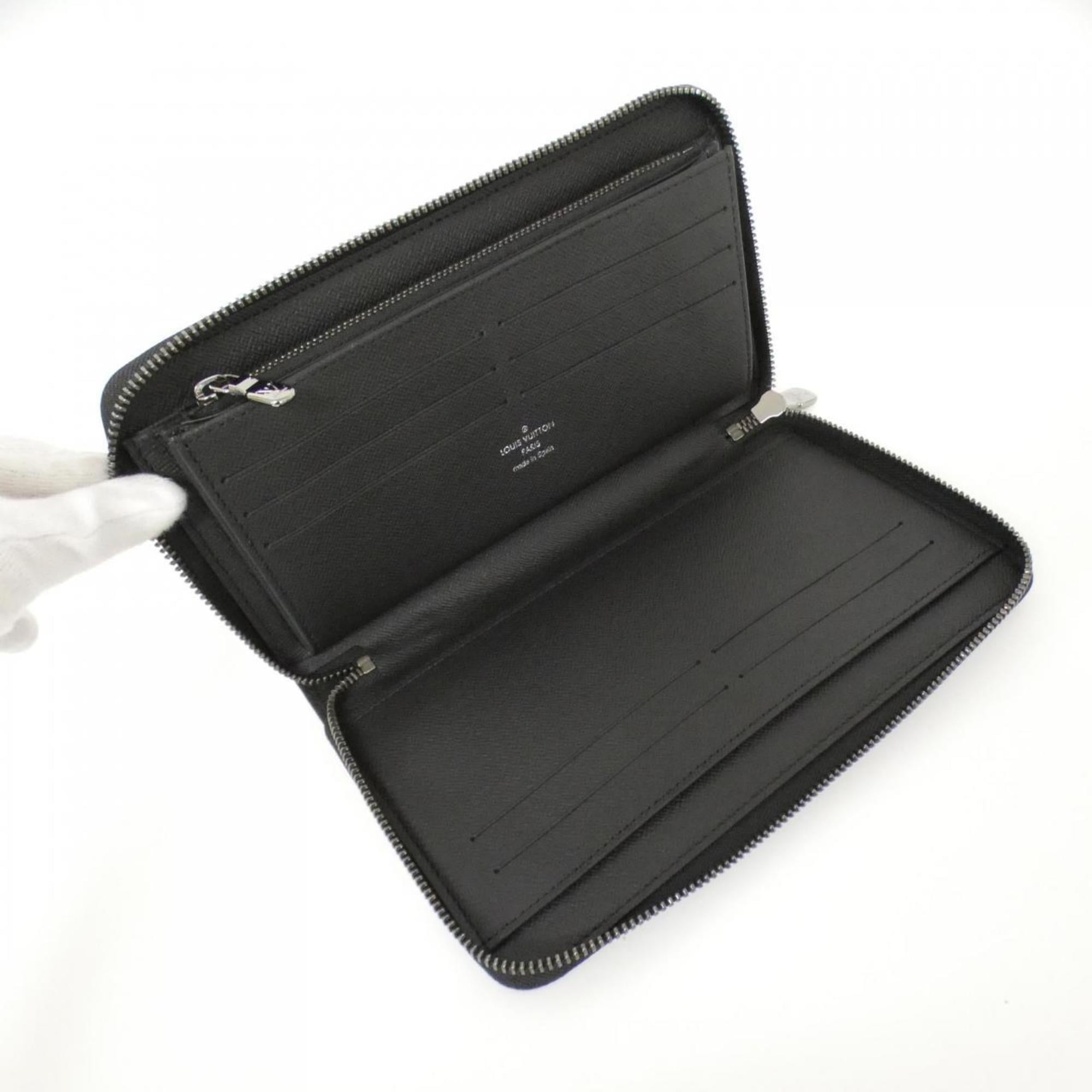 Louis Vuitton Black Coated Canvas Long Wallet