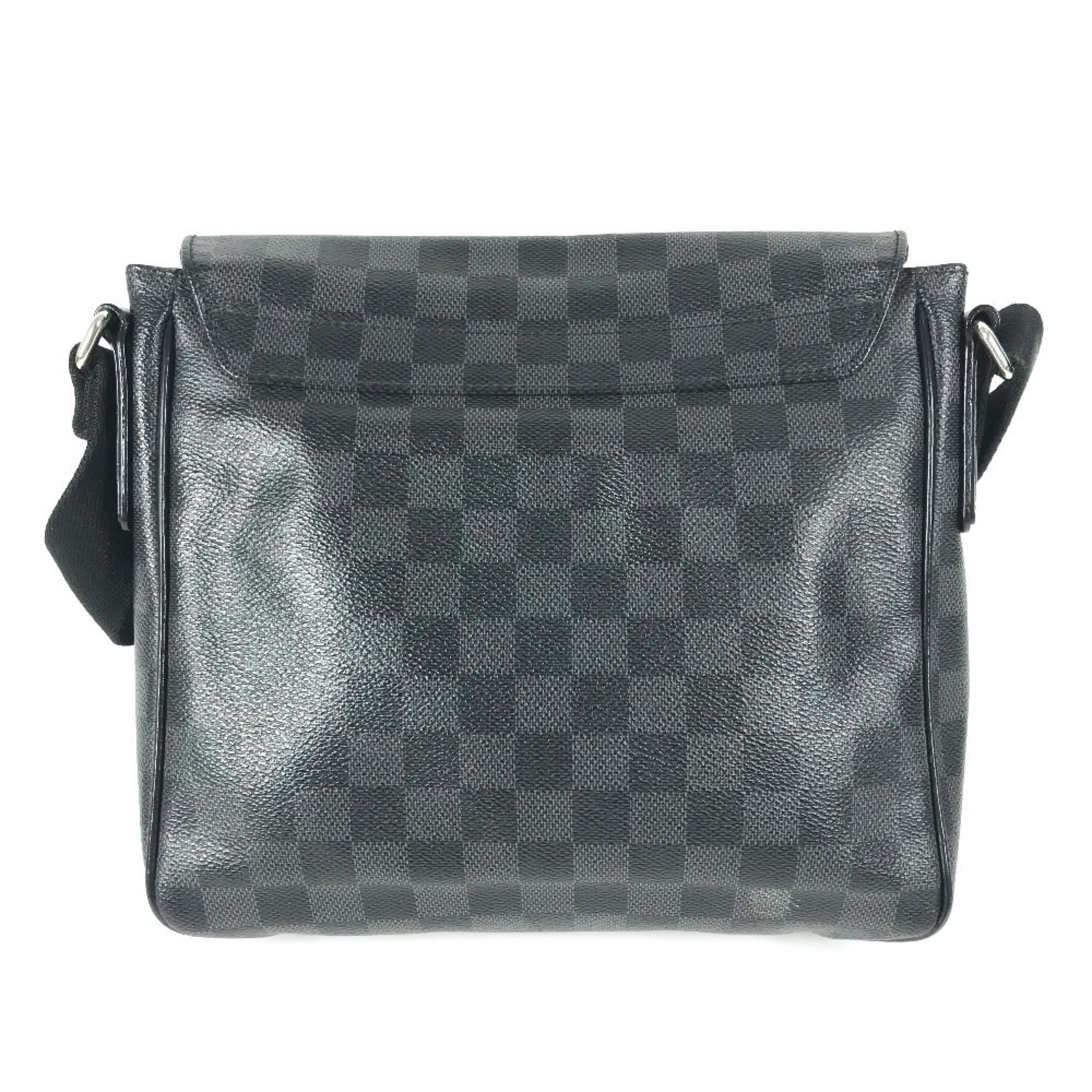 Louis Vuitton Black Damier Graphite Messenger Bag Shoulder Bag