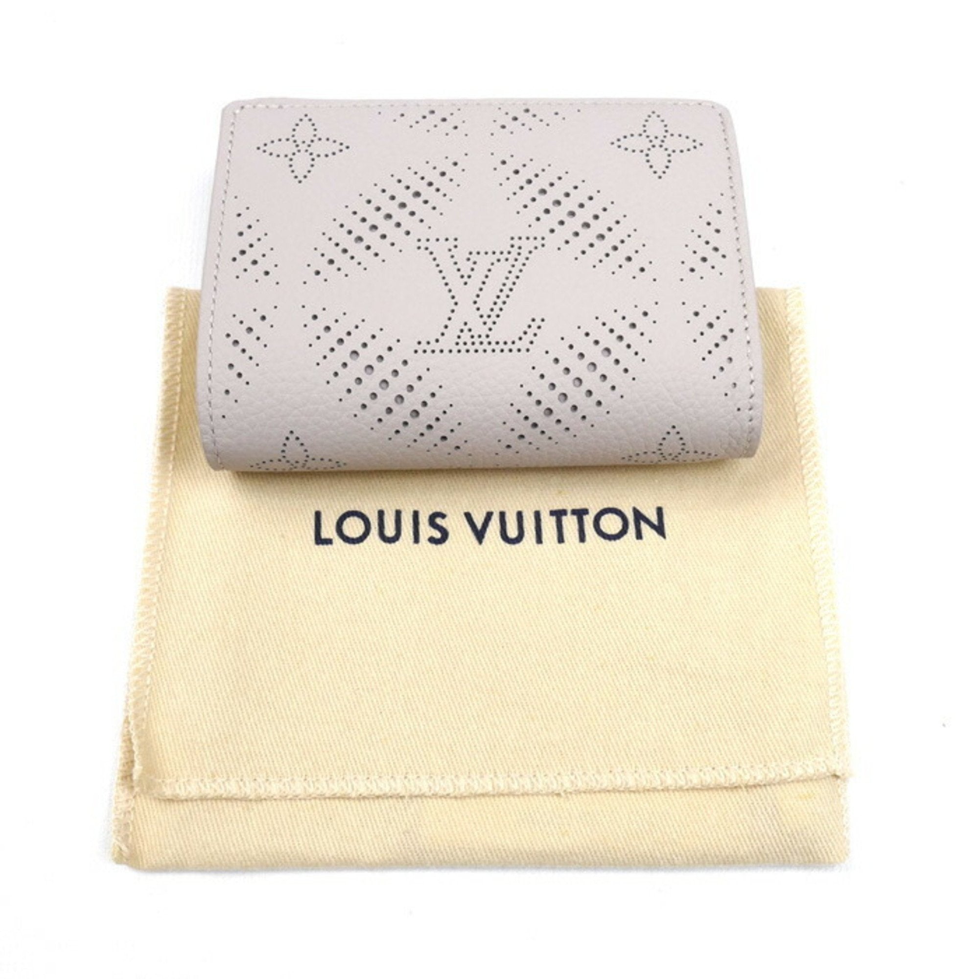 Louis Vuitton Grayish Pink Mahina Leather Wallet