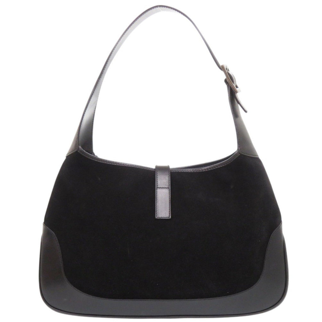 Gucci Black Suede Leather Handbag (Pre-Owned)