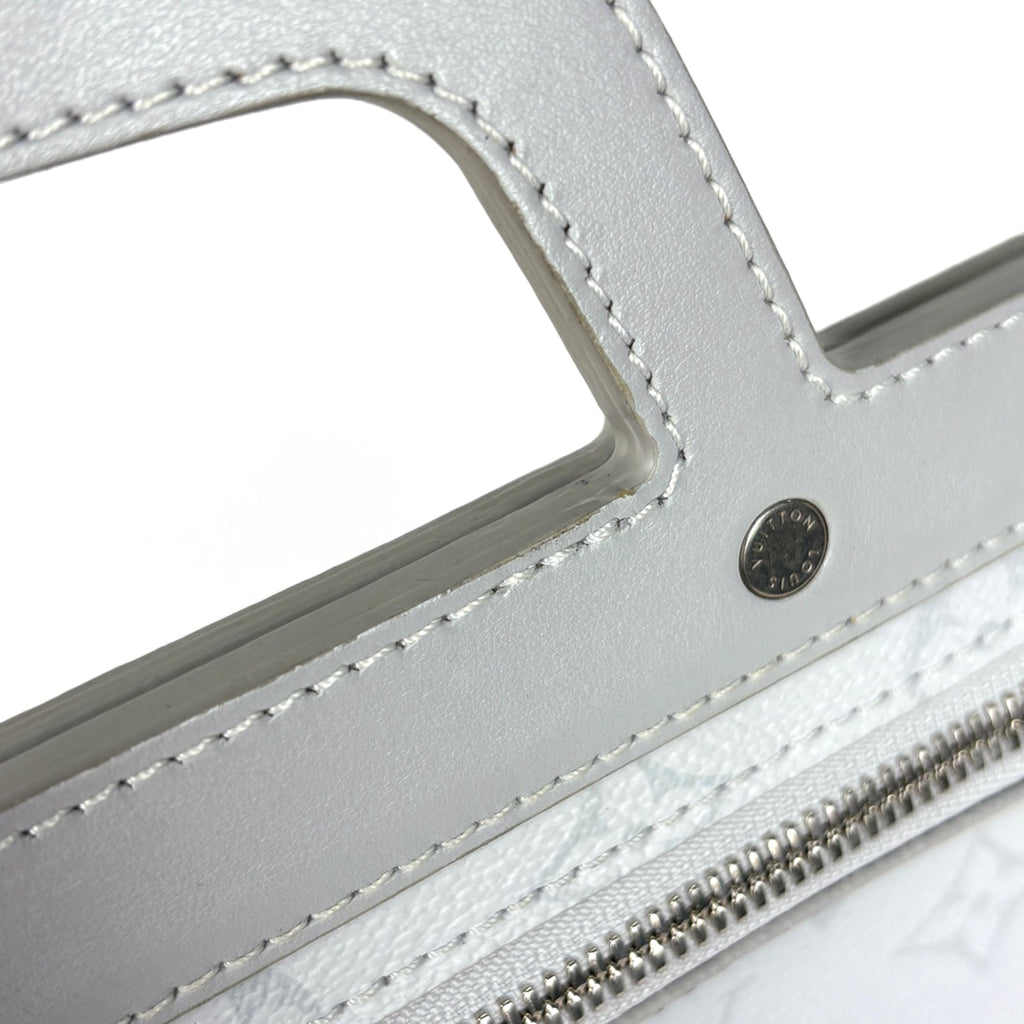 Louis Vuitton White Monogram Shoulder Bag Tote Bag