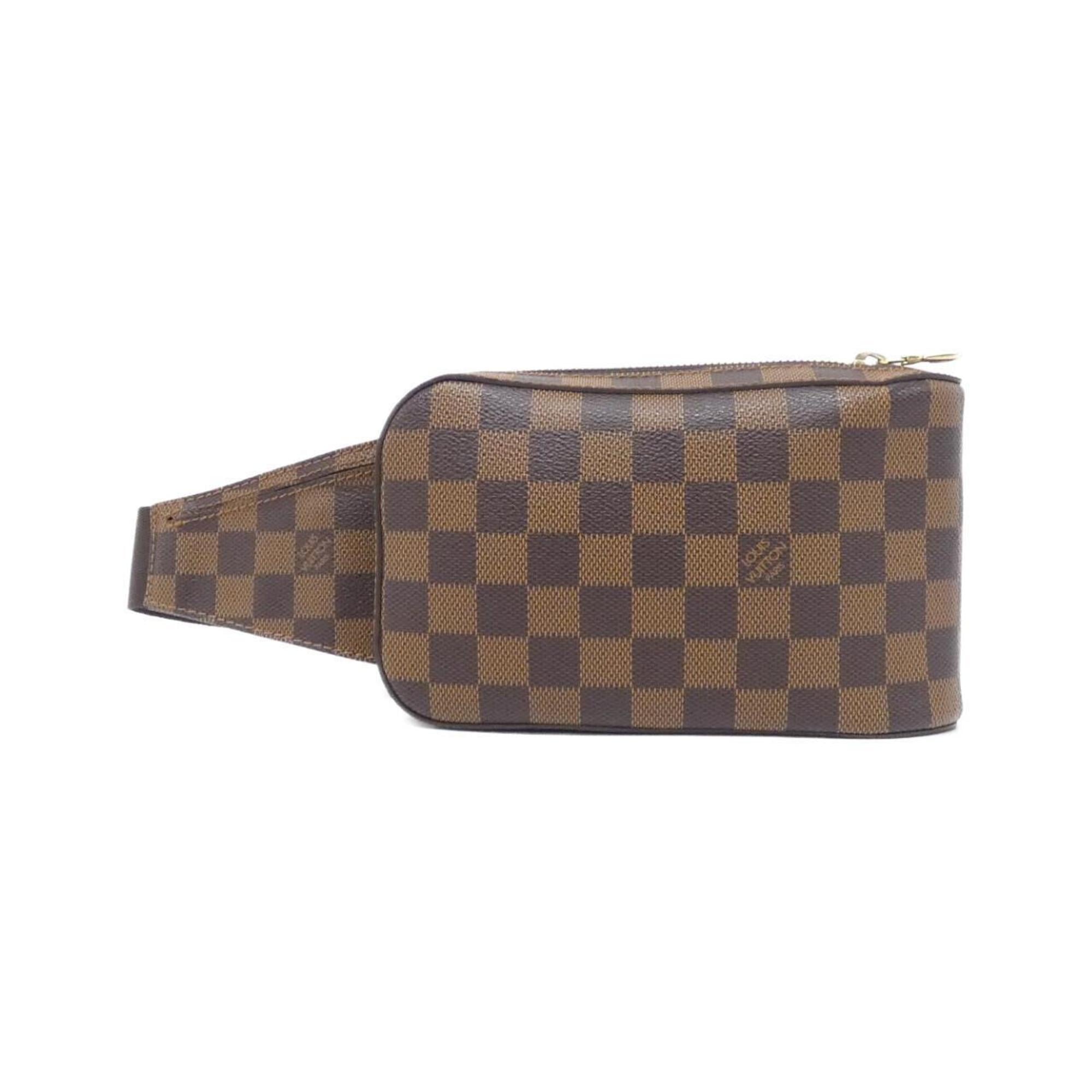 Louis Vuitton Brown Coated Canvas Shoulder Bag