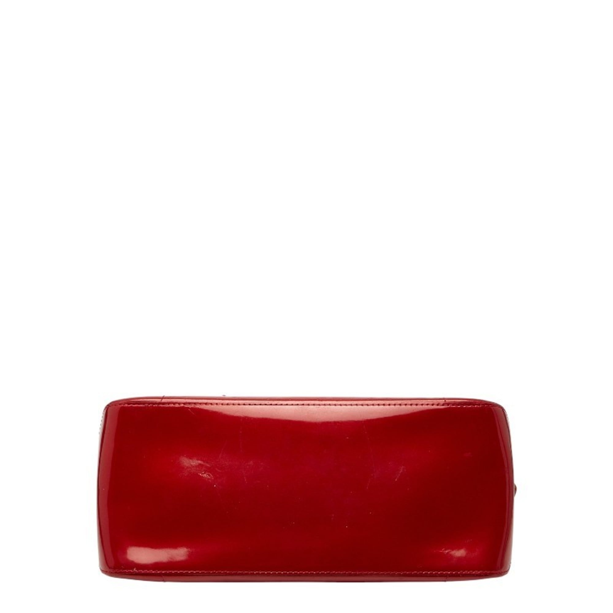 Louis Vuitton Pomme D'amour Red Color Patent Leather Handbag