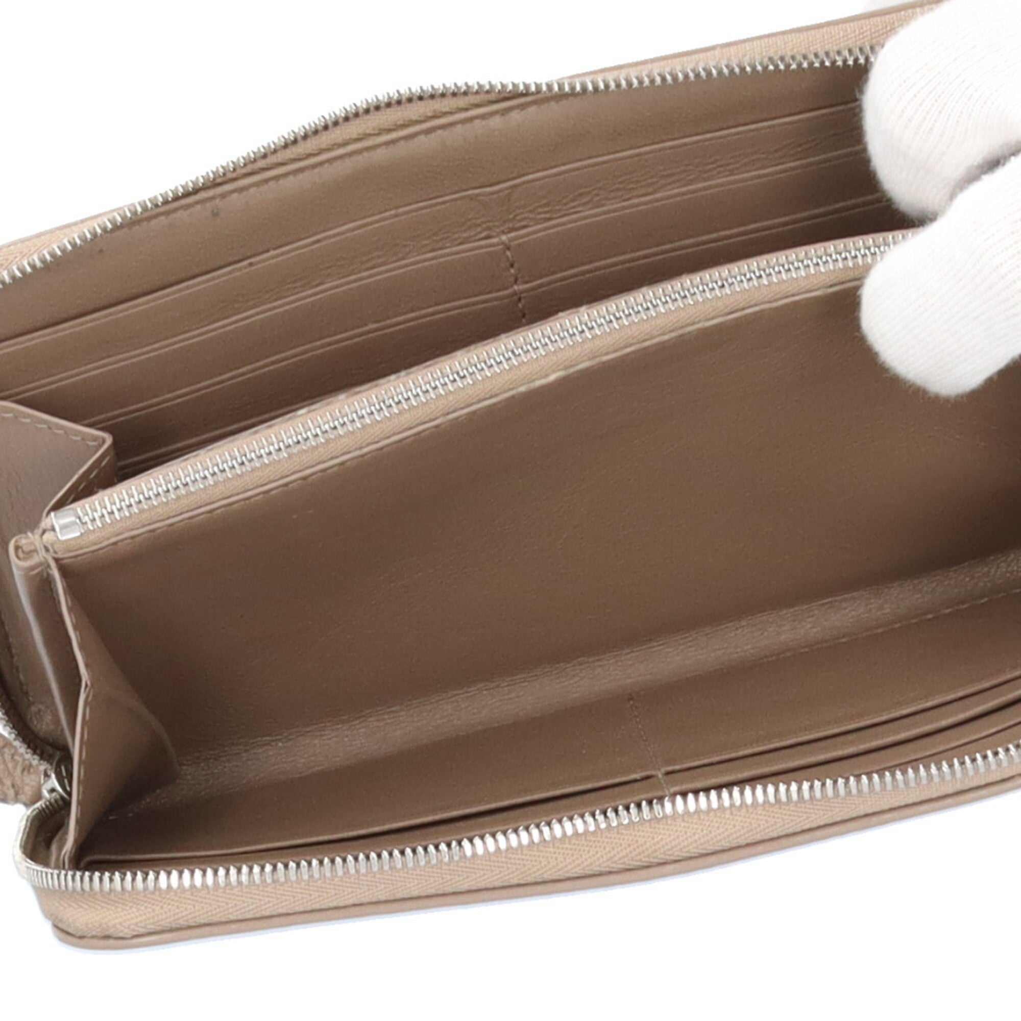 Balenciaga Grayish Leather Coin Purse/Coin Case