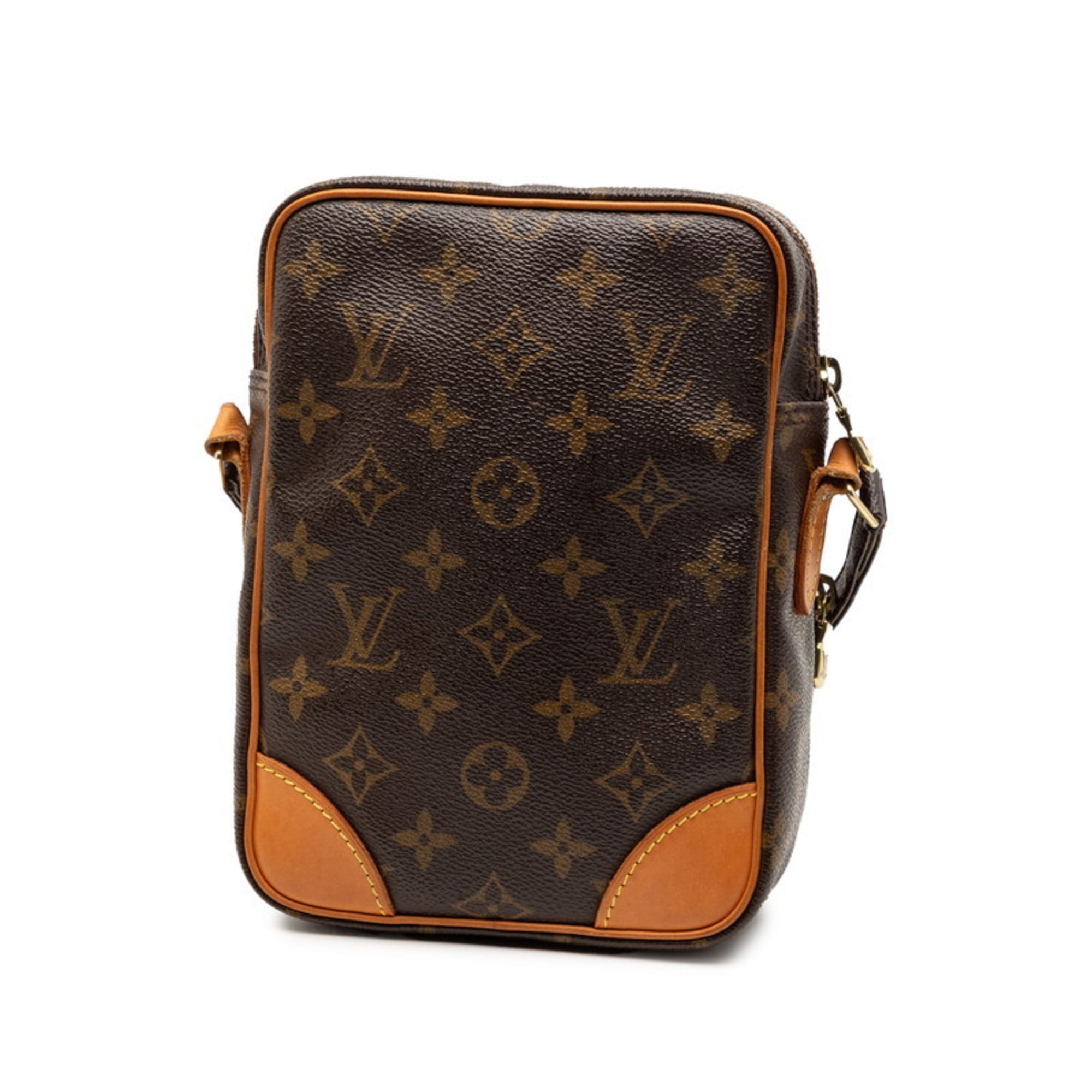 Louis Vuitton Brown Pvc Leather Shoulder Bag