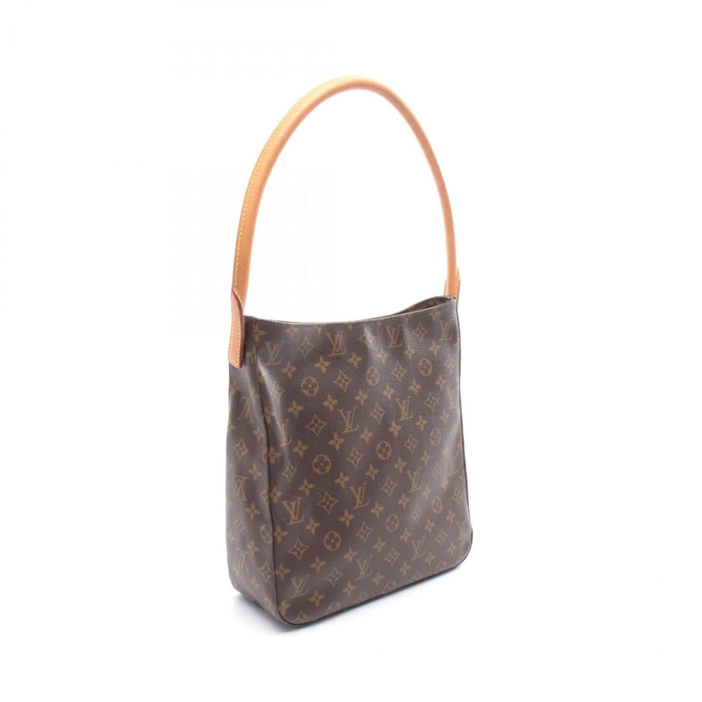Louis Vuitton Brown Monogram Coated Canvas Leather Handbag Shoulder Bag