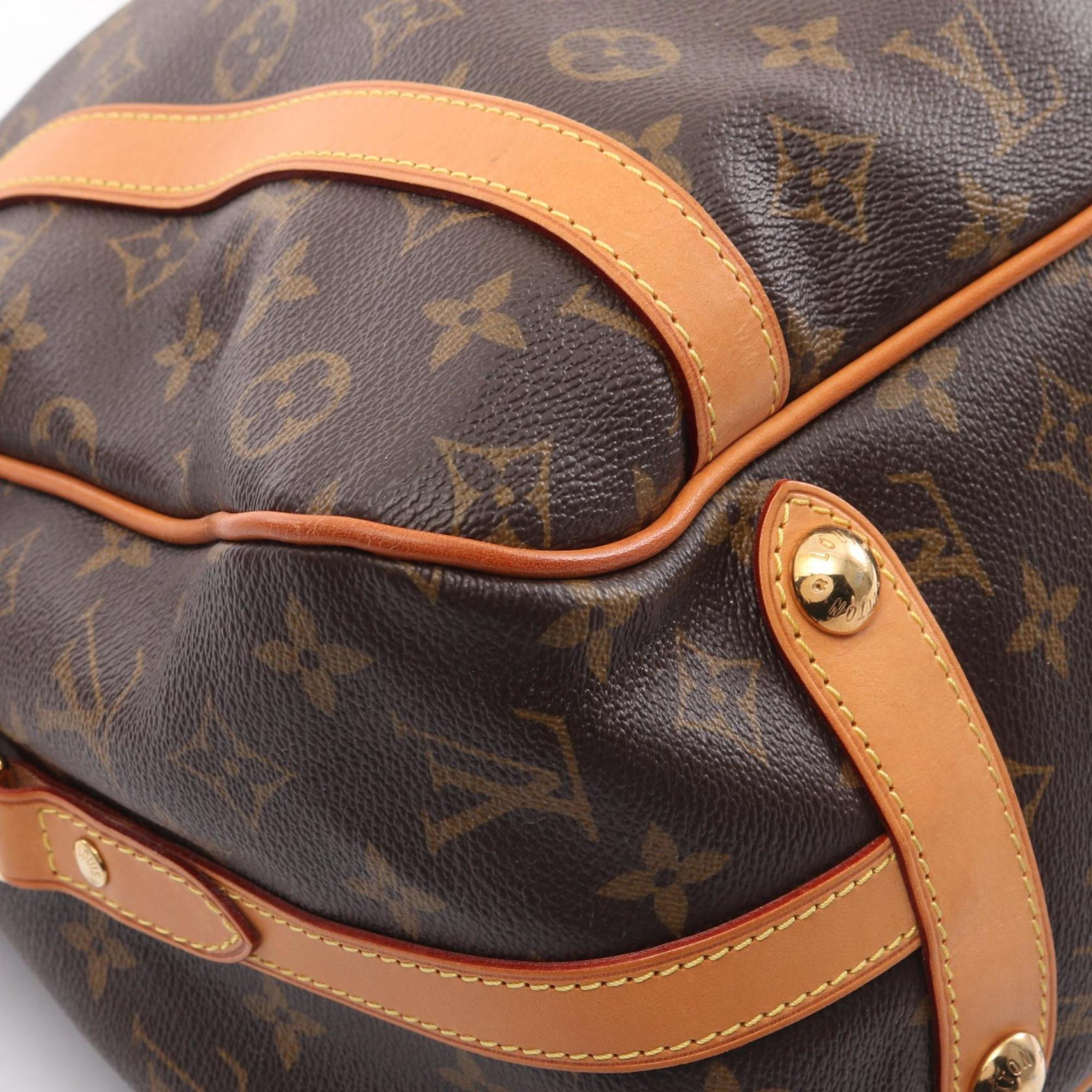 Louis Vuitton Brown Monogram Pvc Coated Canvas Leather Shoulder Bag