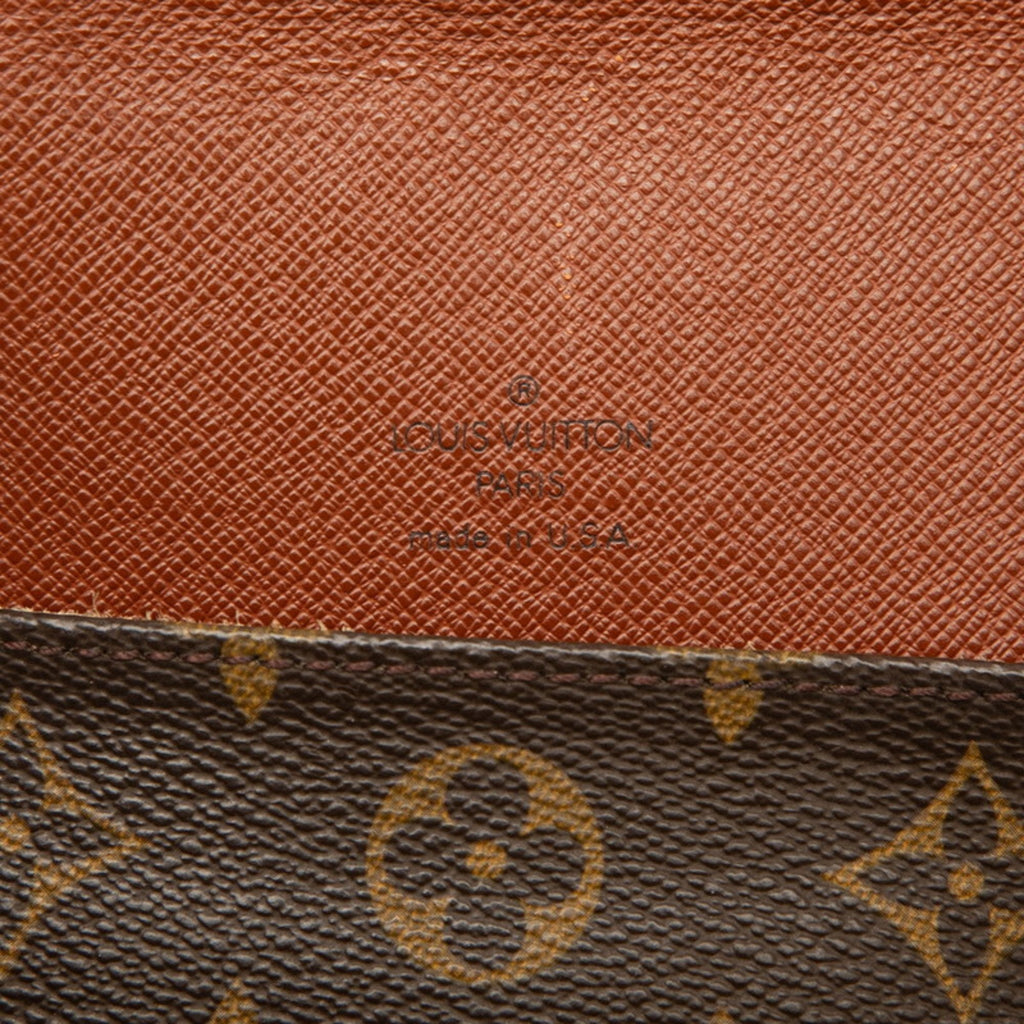 Louis Vuitton Brown Pvc Leather Handbag Shoulder Bag