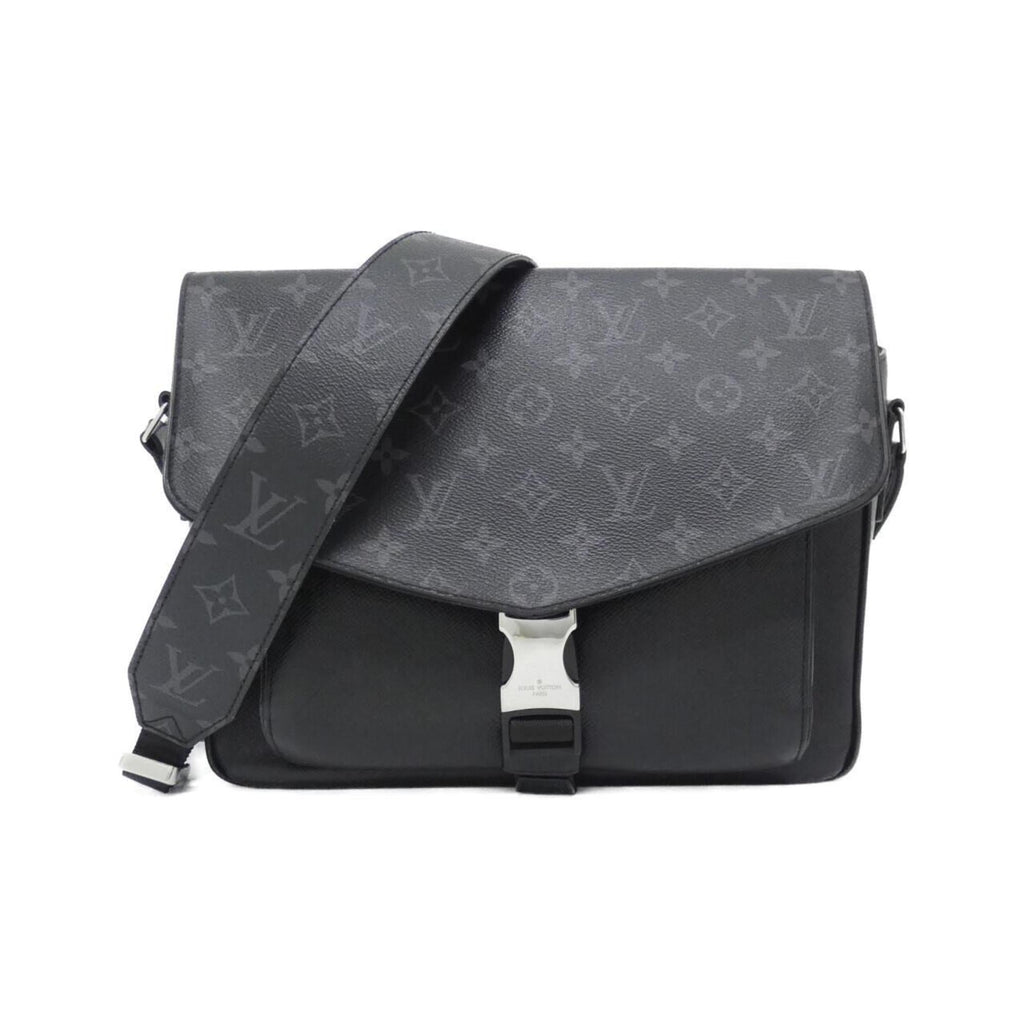 Louis Vuitton Black Coated Canvas Leather Shoulder Bag