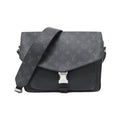 Louis Vuitton Black Coated Canvas Leather Shoulder Bag