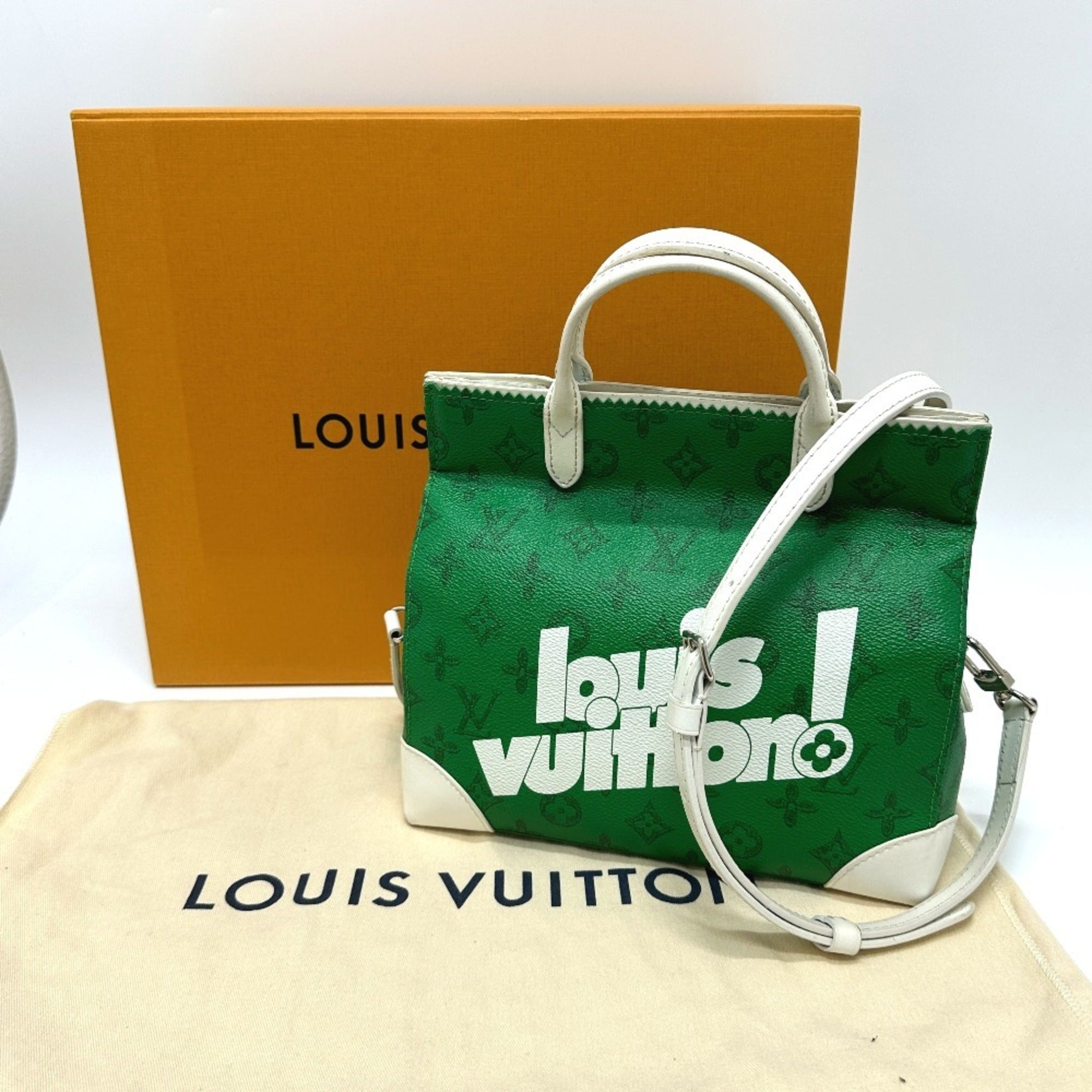 Louis Vuitton Green Monogram Handbag