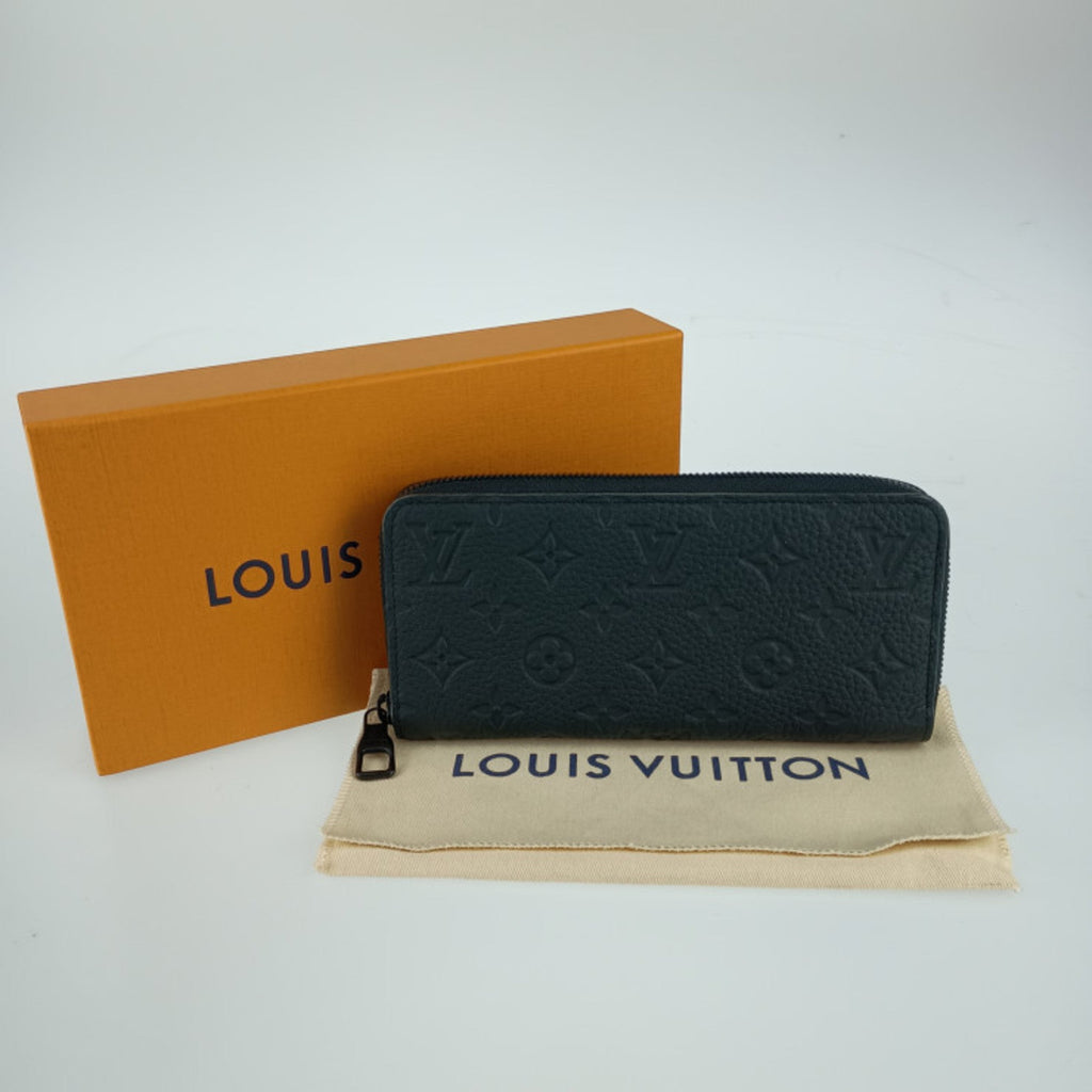 Louis Vuitton Black Leather Long Wallet