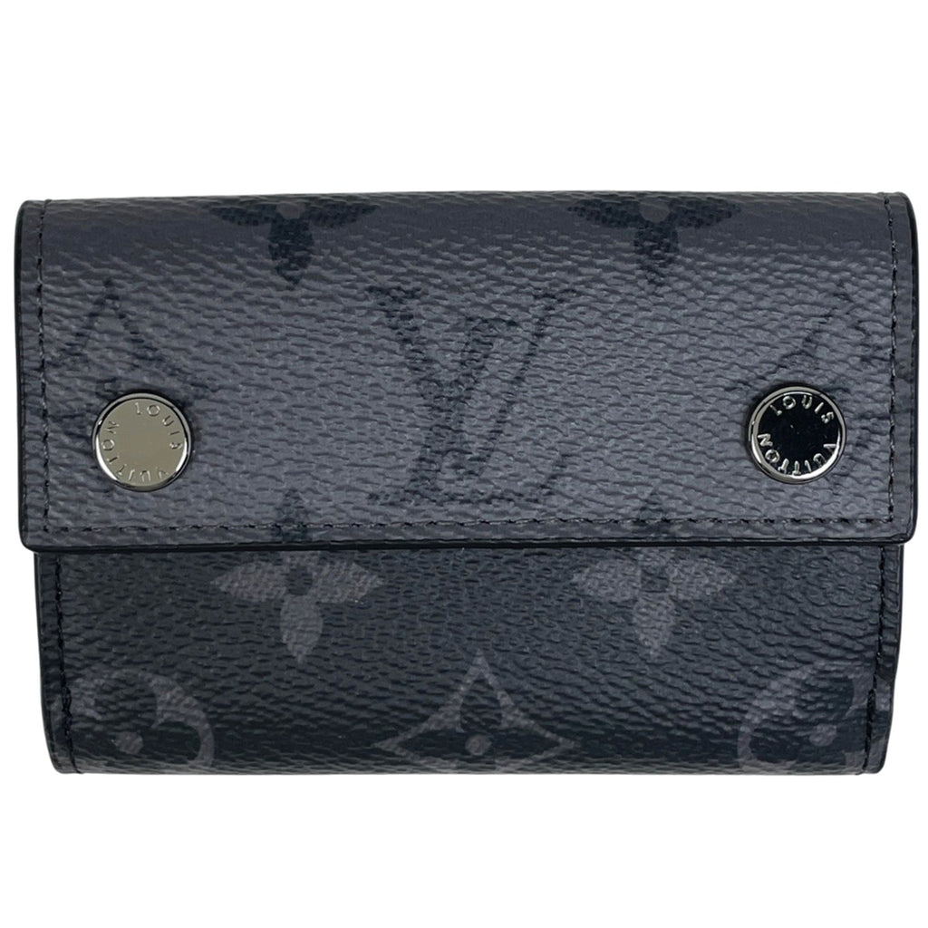 Louis Vuitton Black Monogram Eclipse Monogram Reverse Noir Monogram Eclipse Monogram Reverse Wallet (Tri-Fold)