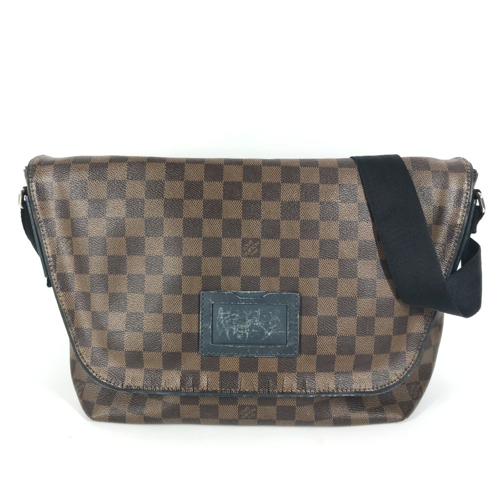 Louis Vuitton Brown Navy Damier Canvas Messenger Bag Shoulder Bag