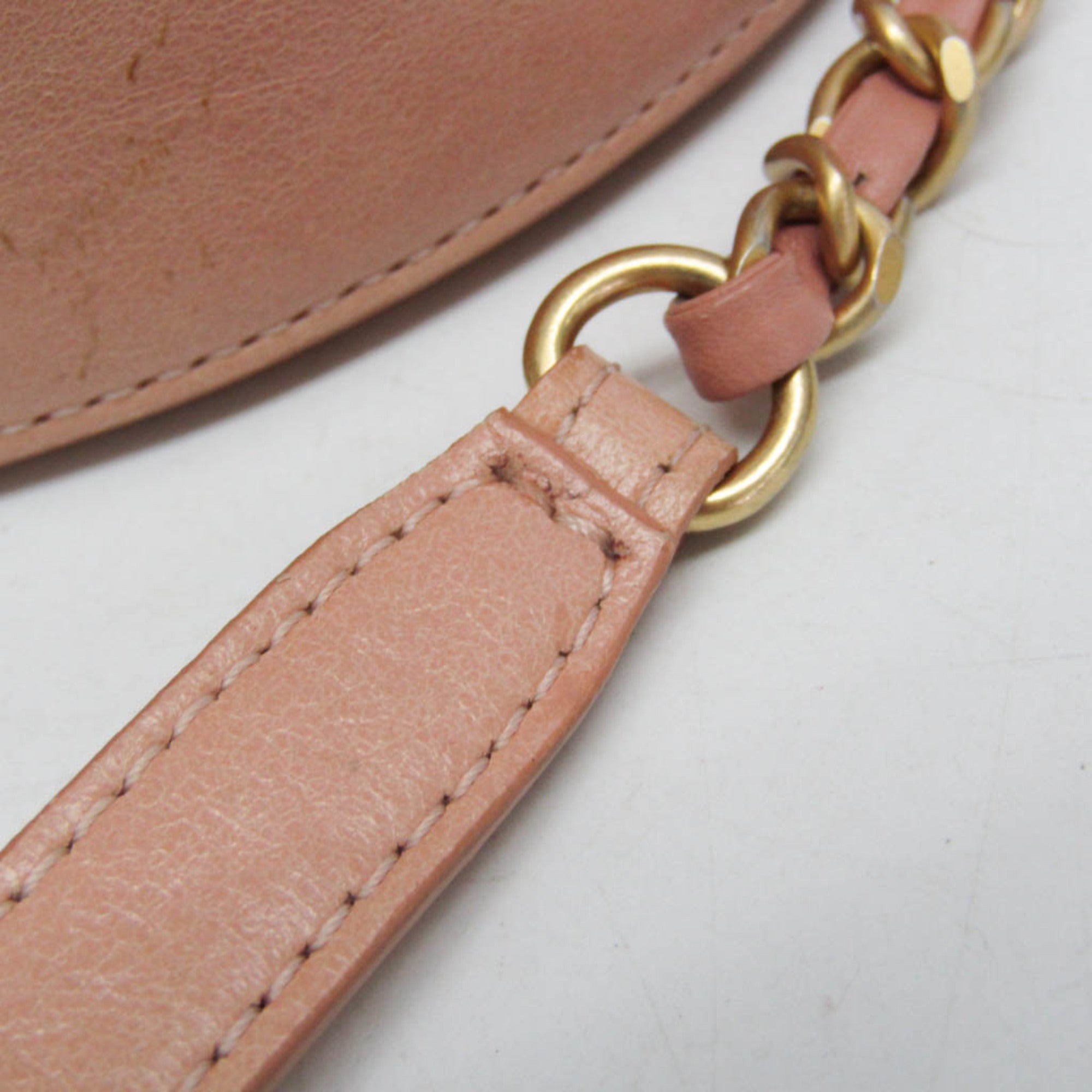 Chanel Round As Earth Crossbody Bag Glazed Calfskin Pink Leather Shoulder Bag Bag