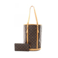 Louis Vuitton Brown Coated Canvas Leather Shoulder Bag