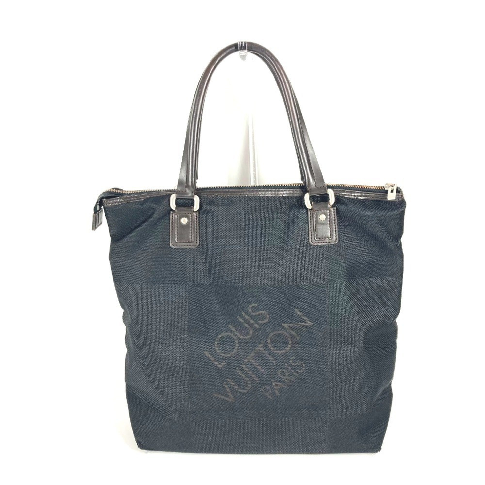 Louis Vuitton Black Noir Damier Geant Shoulder Bag Tote Bag