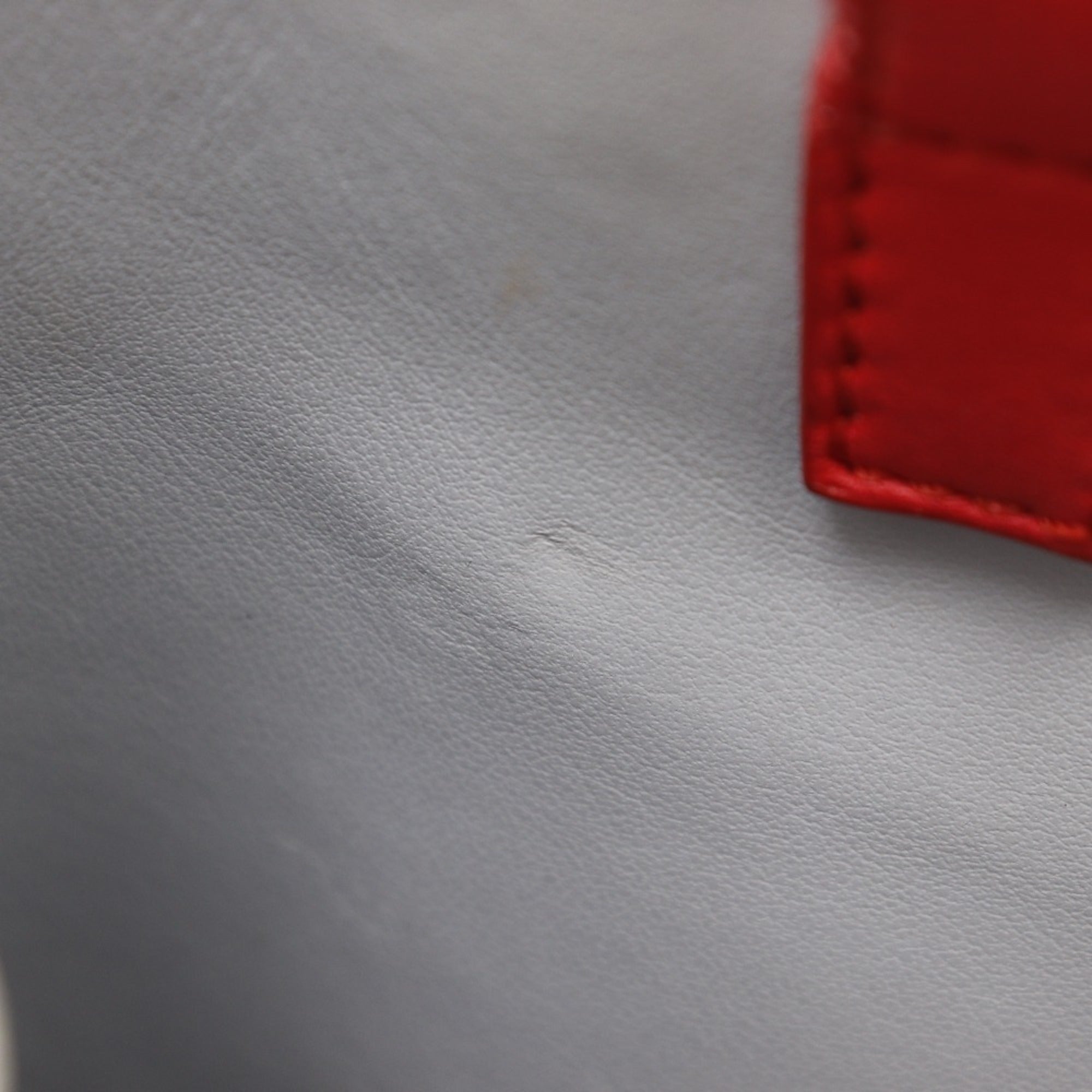 Fendi Red Color Leather Handbag